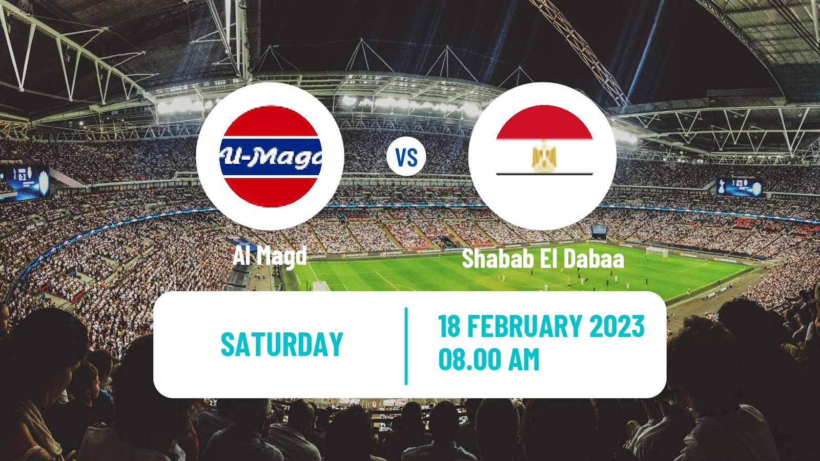 Soccer Egyptian Division 2 - Group C Al Magd - Shabab El Dabaa