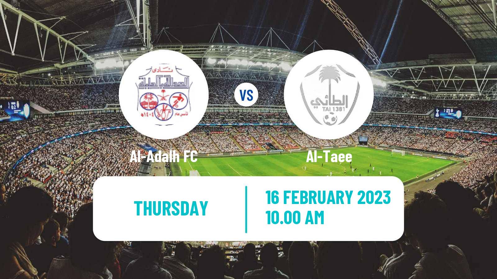 Soccer Saudi Professional League Al-Adalh - Al-Taee