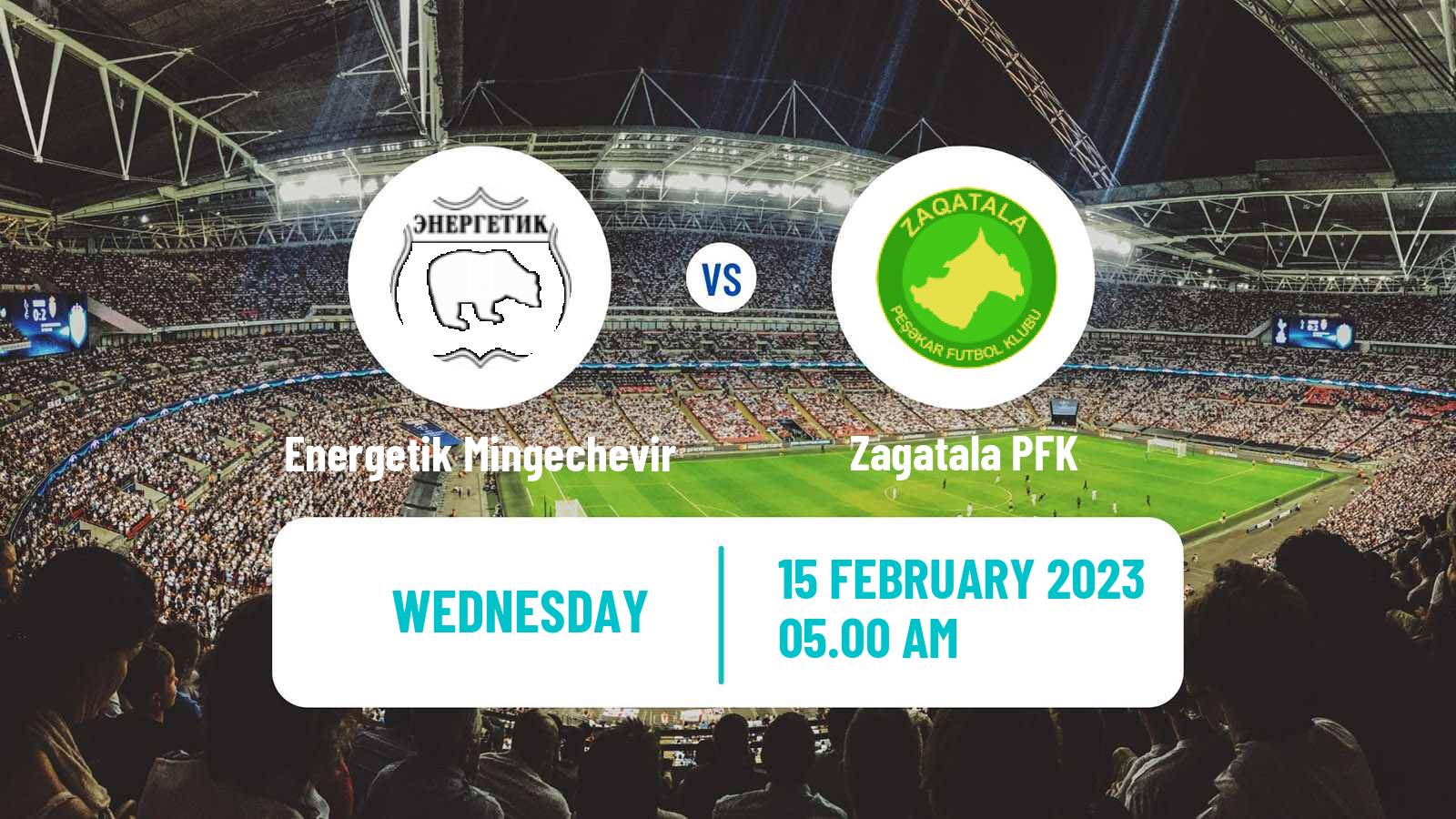 Soccer Azerbaijan First Division Energetik Mingechevir - Zagatala