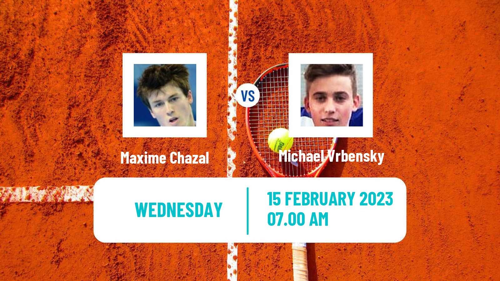 Tennis ITF Tournaments Maxime Chazal - Michael Vrbensky