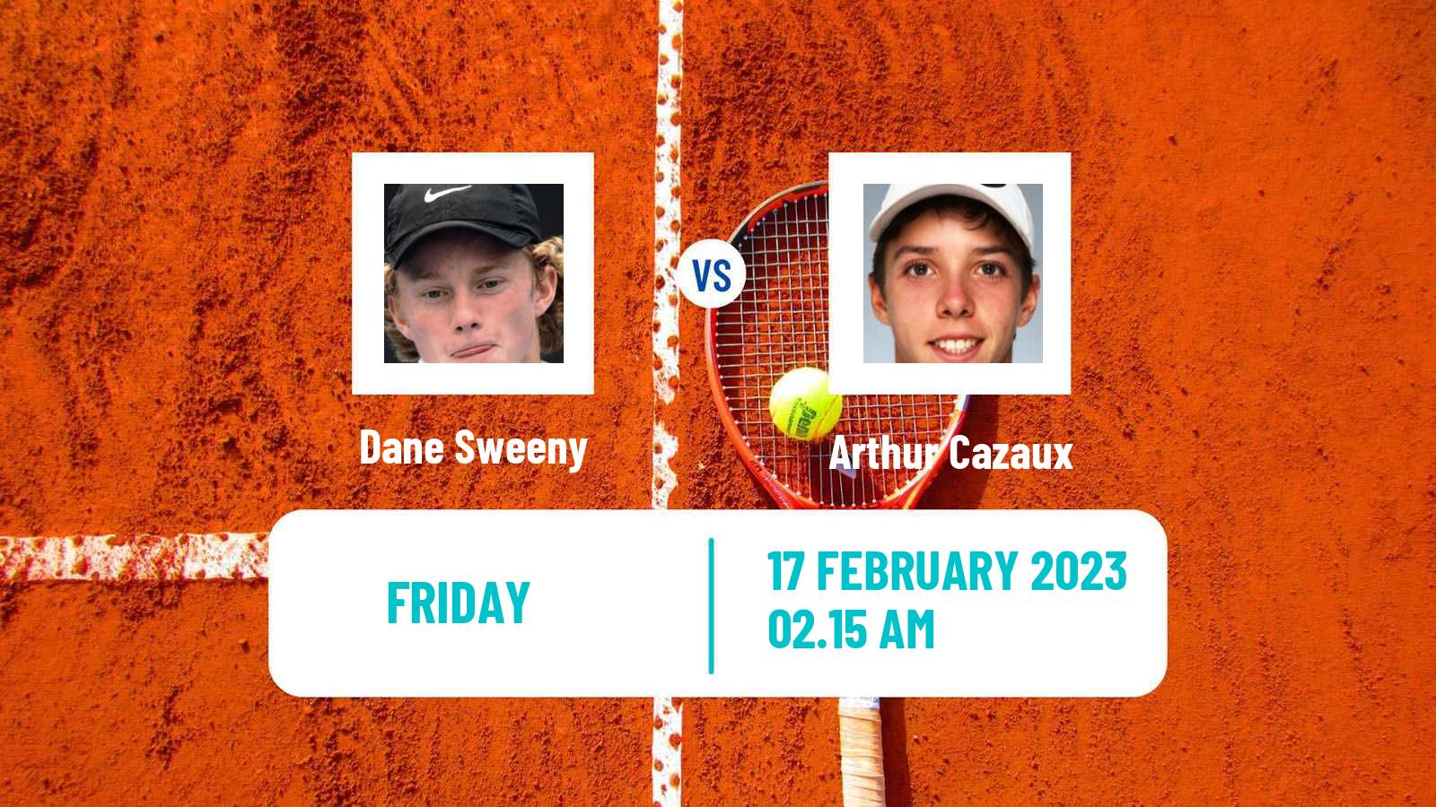 Tennis ATP Challenger Dane Sweeny - Arthur Cazaux