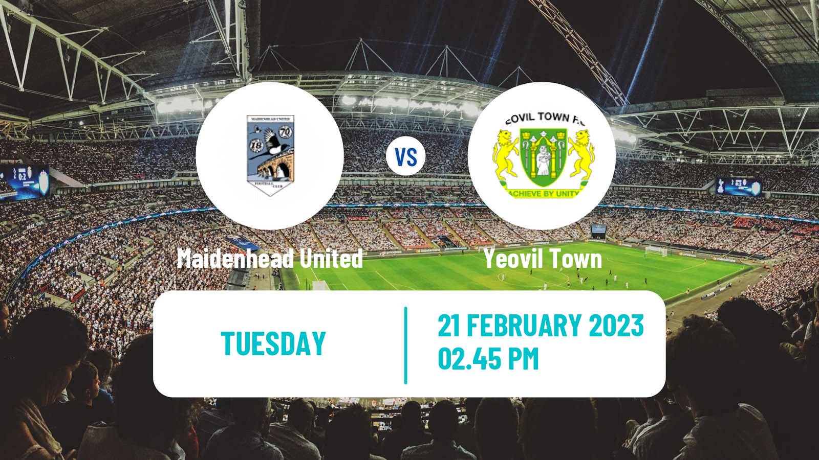 Soccer English National League Maidenhead United - Yeovil Town