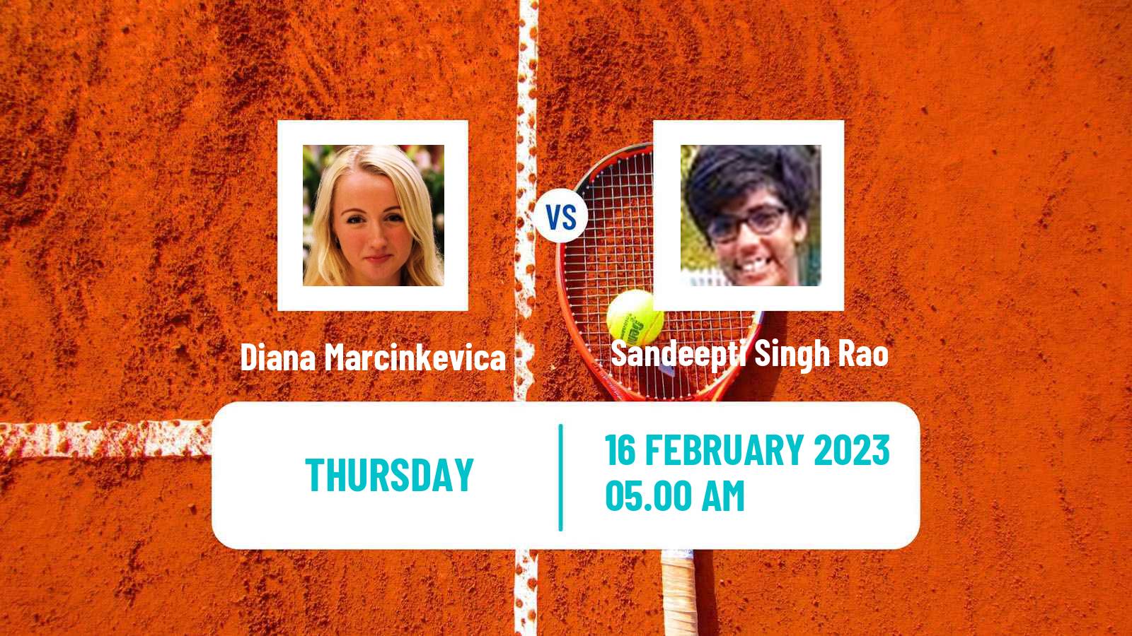 Tennis ITF Tournaments Diana Marcinkevica - Sandeepti Singh Rao