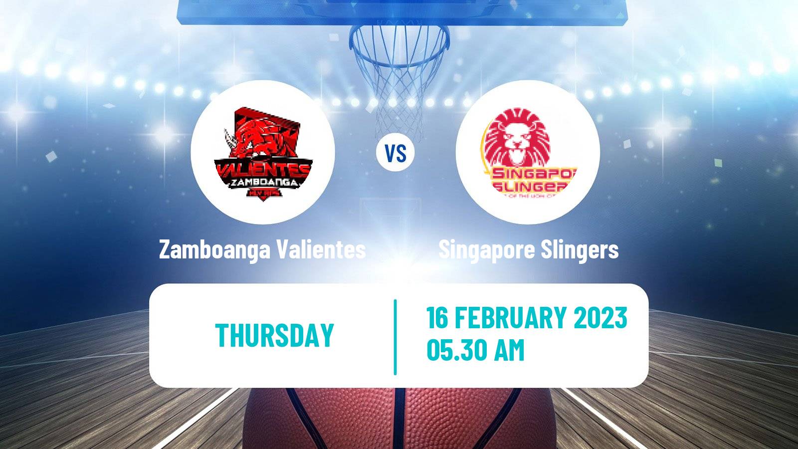 Basketball ASEAN Basketball League Zamboanga Valientes - Singapore Slingers