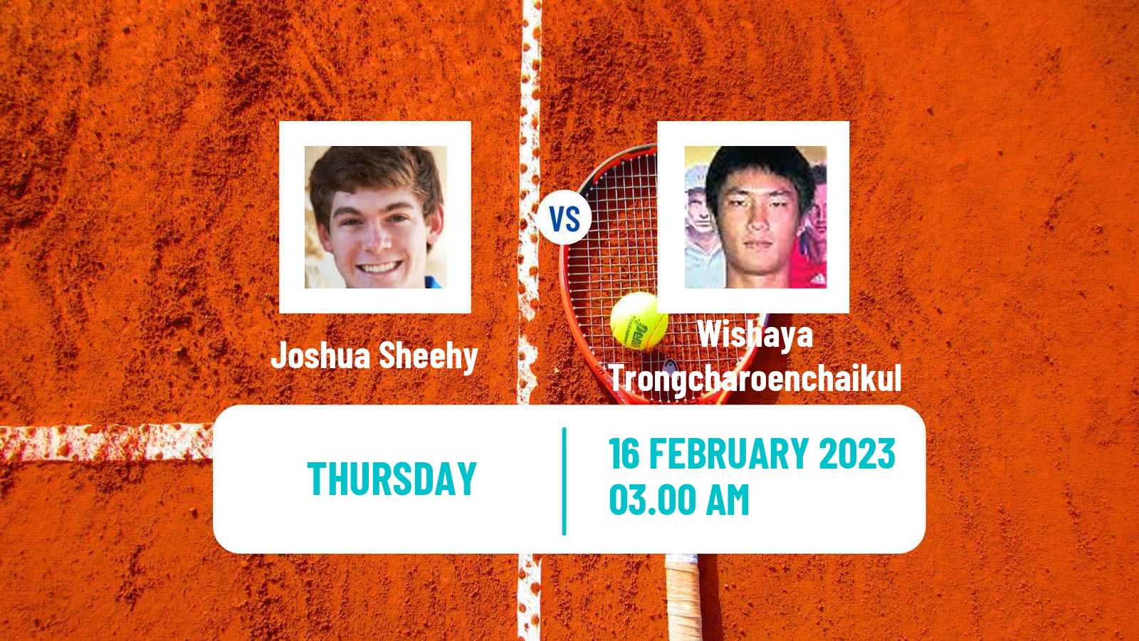 Tennis ITF Tournaments Joshua Sheehy - Wishaya Trongcharoenchaikul