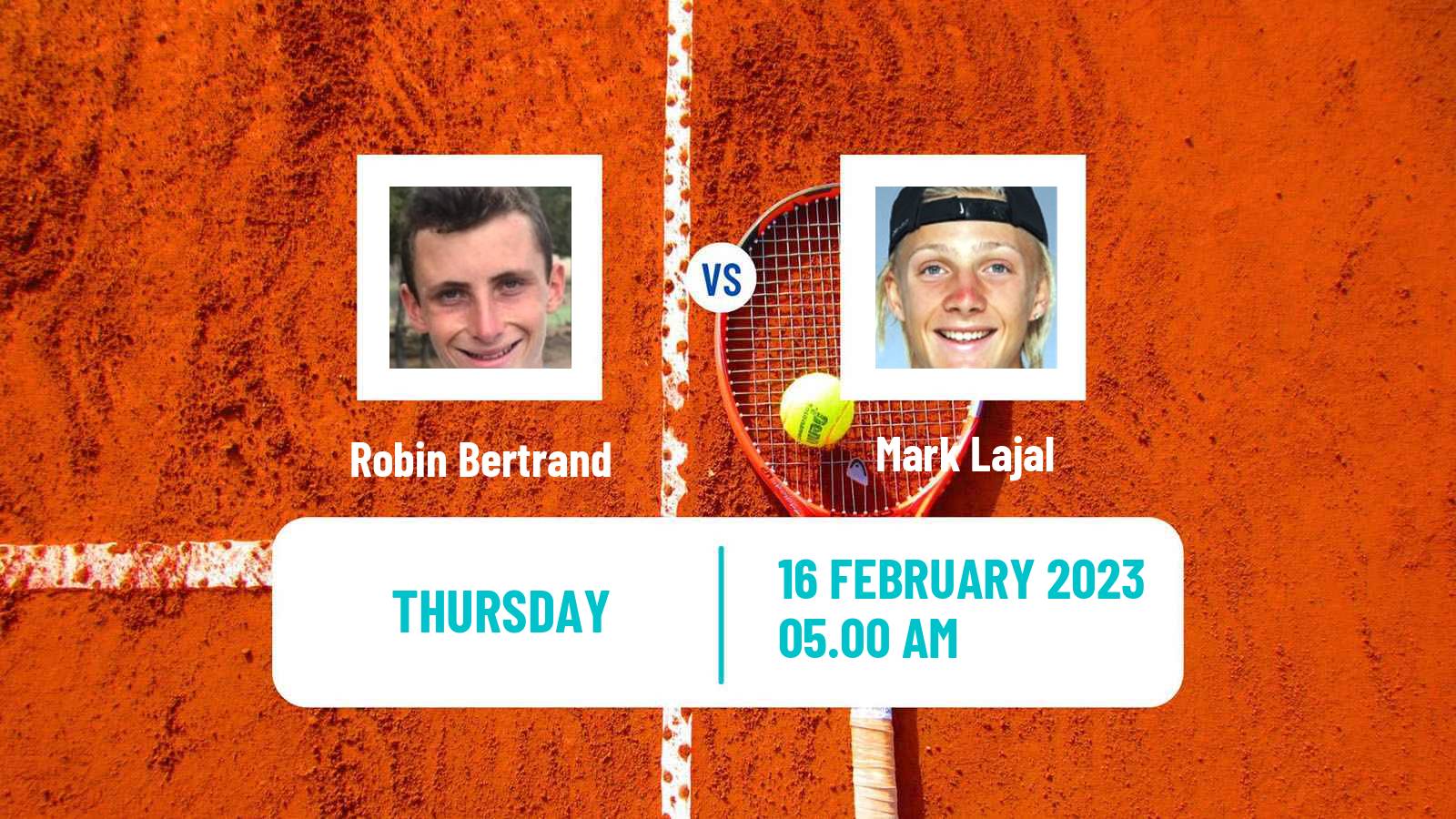 Tennis ITF Tournaments Robin Bertrand - Mark Lajal