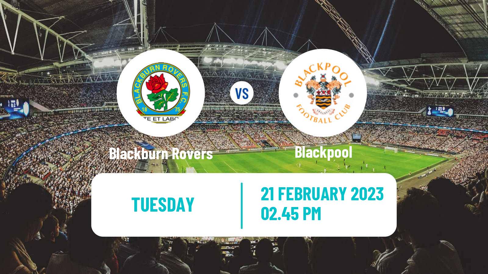 Soccer English League Championship Blackburn Rovers - Blackpool
