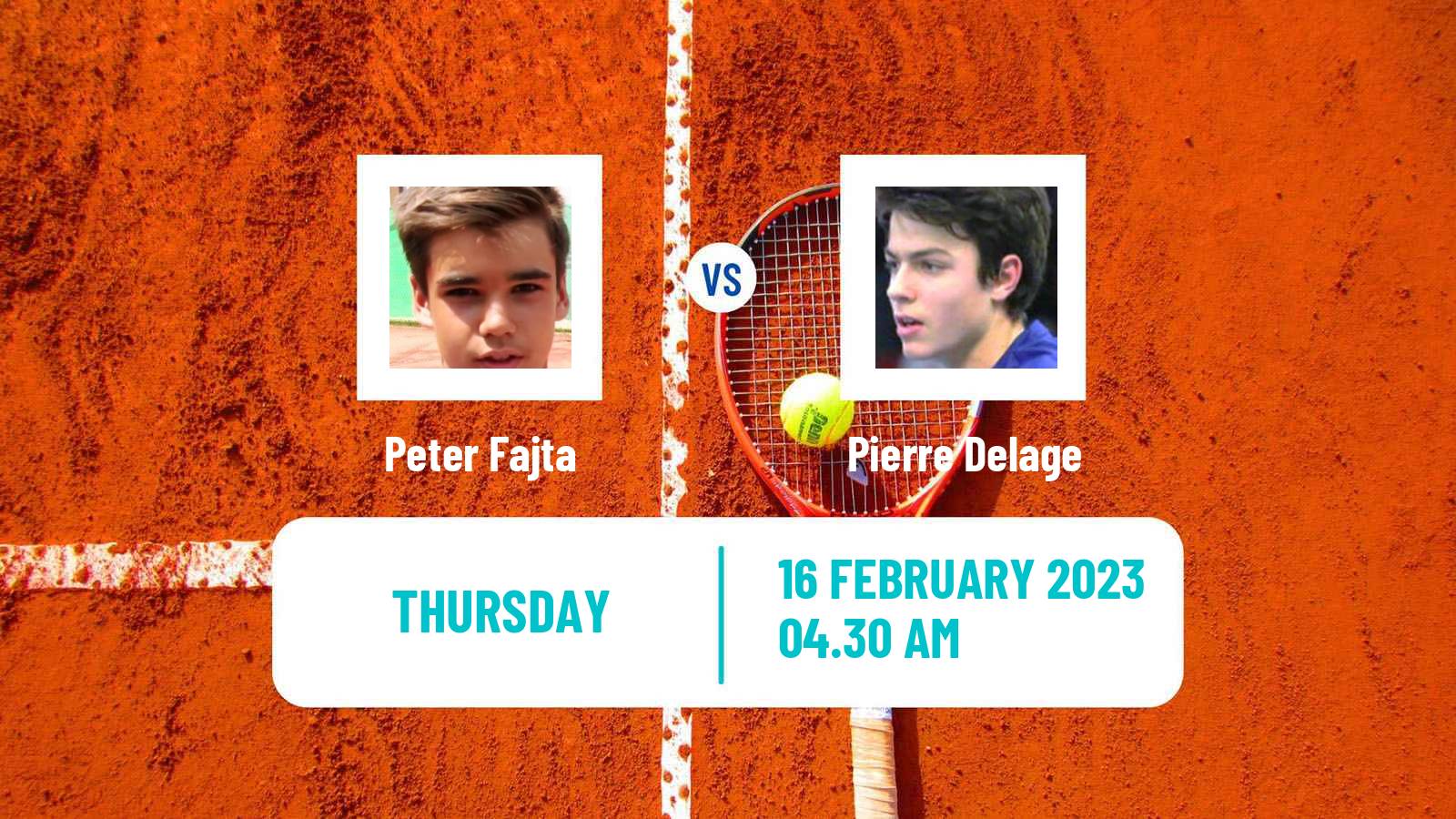 Tennis ITF Tournaments Peter Fajta - Pierre Delage