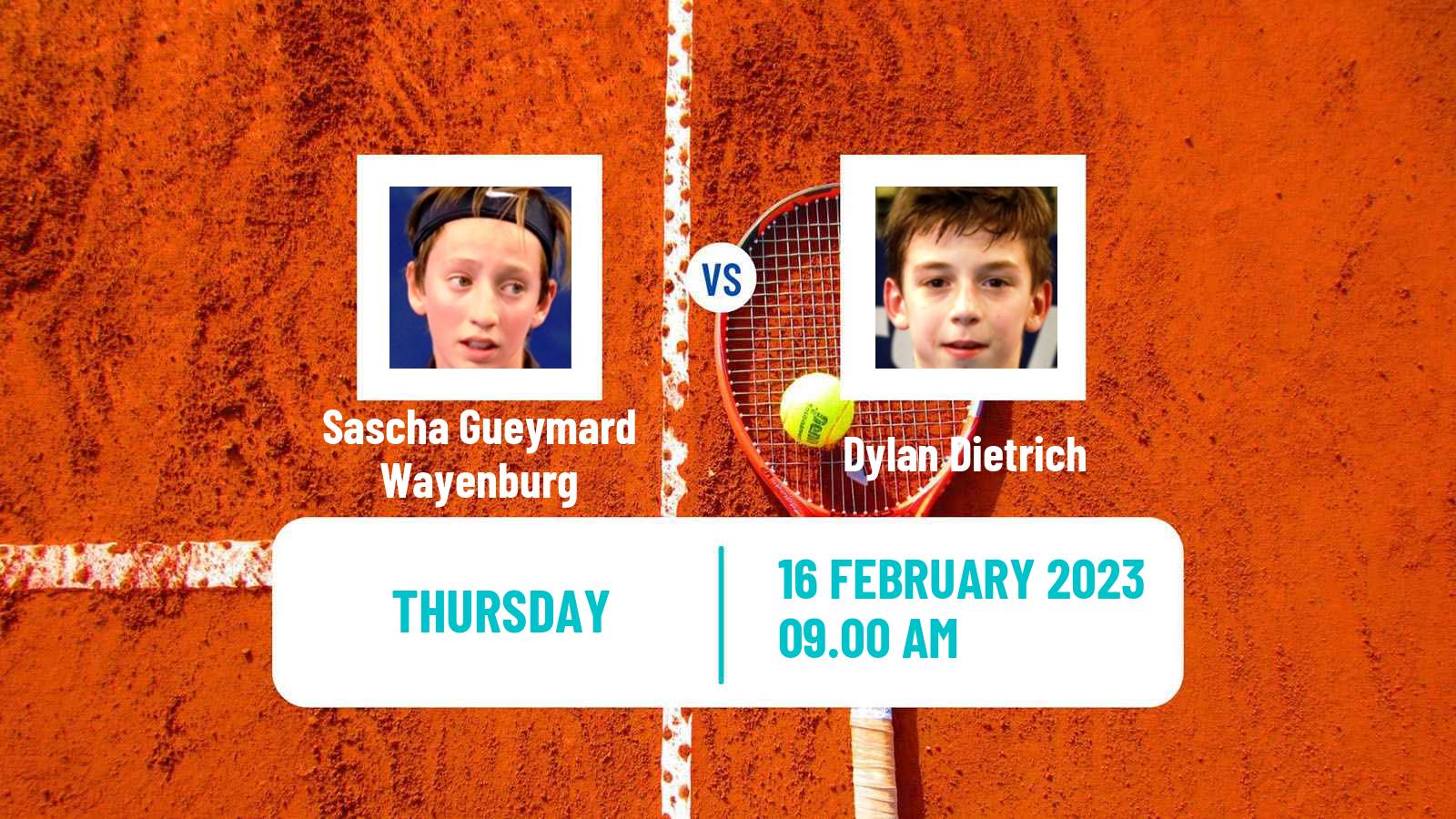 Tennis ITF Tournaments Sascha Gueymard Wayenburg - Dylan Dietrich