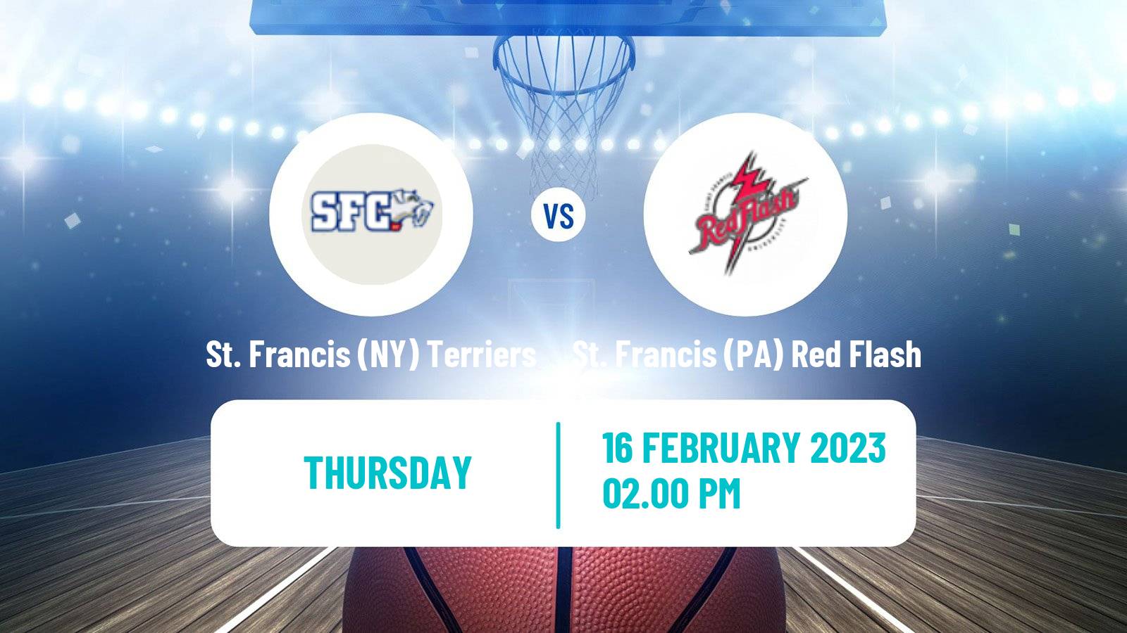 Basketball NCAA College Basketball St. Francis (NY) Terriers - St. Francis (PA) Red Flash