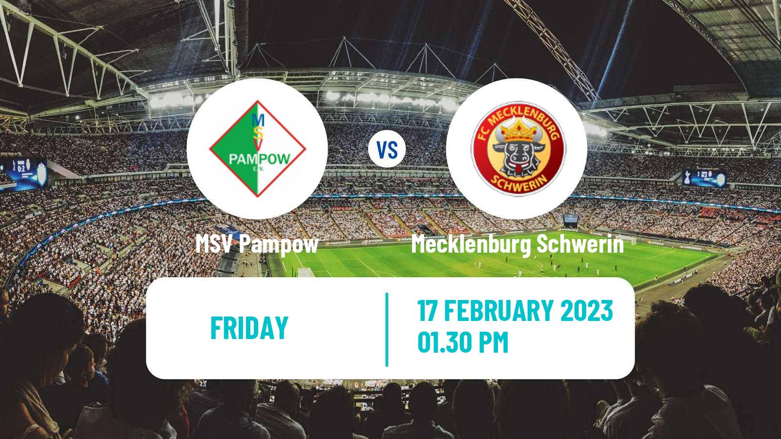 Soccer German Oberliga NOFV-Nord Pampow - Mecklenburg Schwerin