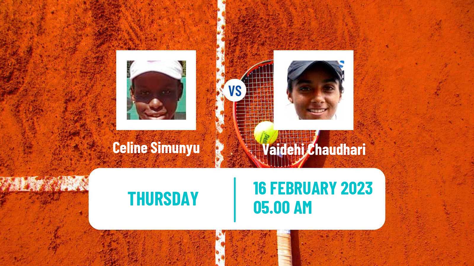 Tennis ITF Tournaments Celine Simunyu - Vaidehi Chaudhari