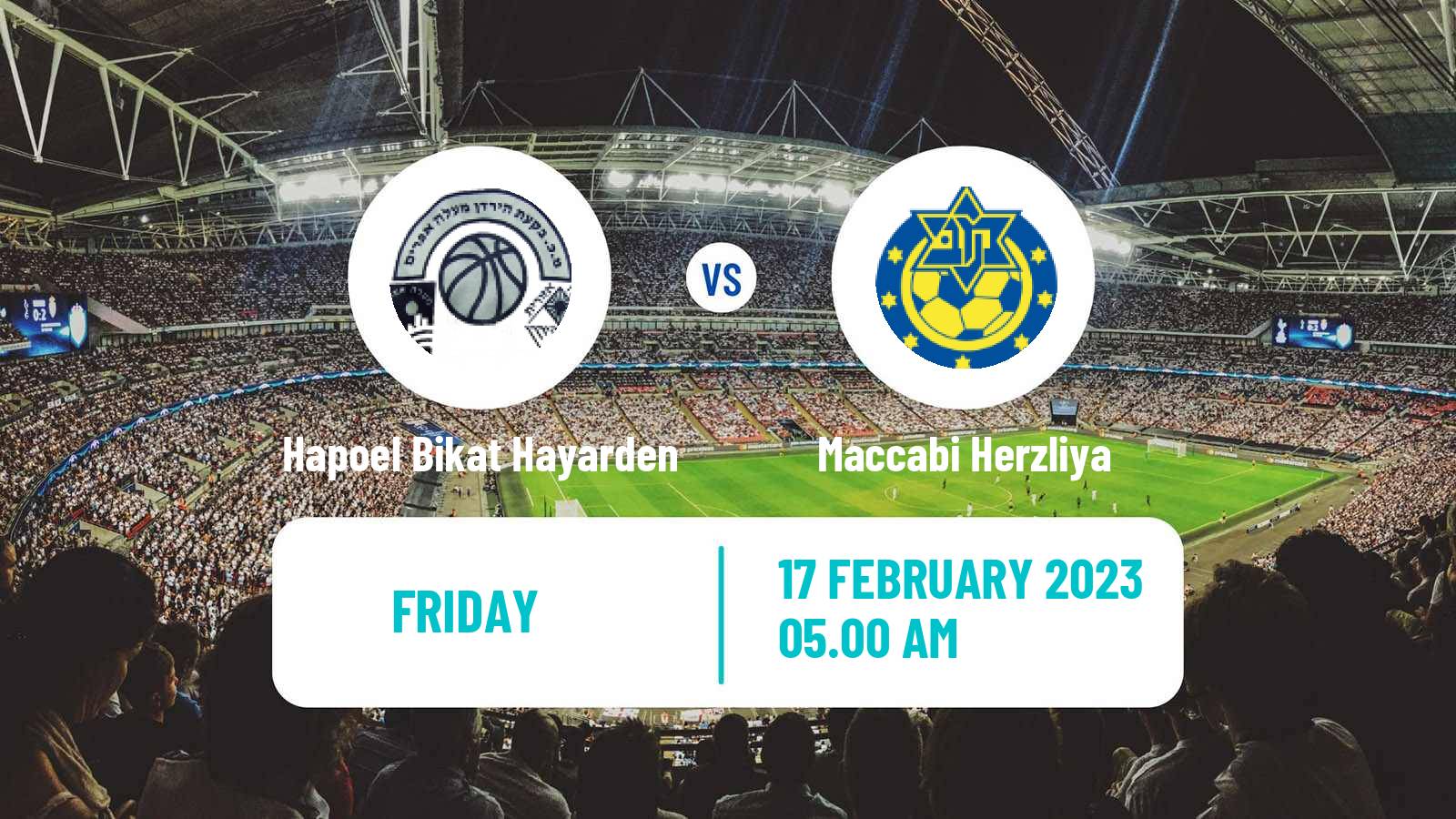 Soccer Israeli Liga Alef South Hapoel Bikat Hayarden - Maccabi Herzliya