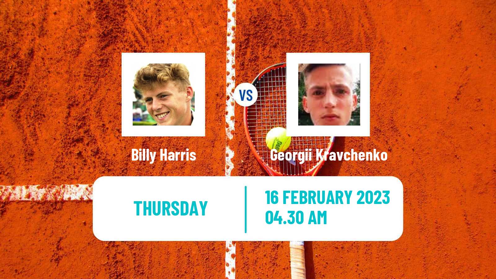 Tennis ITF Tournaments Billy Harris - Georgii Kravchenko