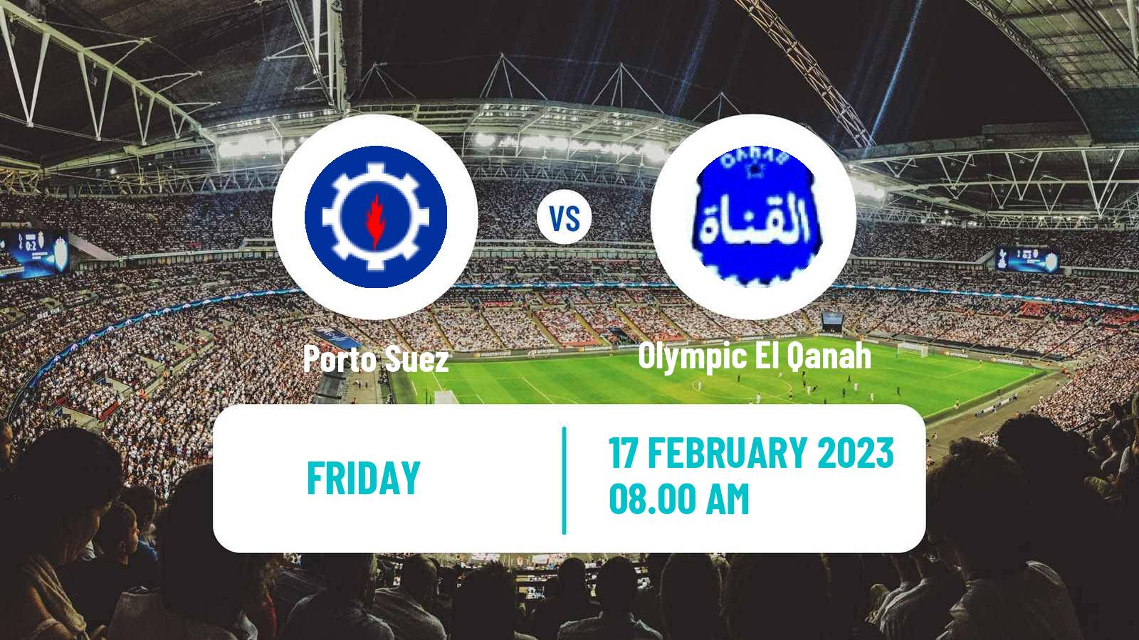 Soccer Egyptian Division 2 - Group B Porto Suez - Olympic El Qanah