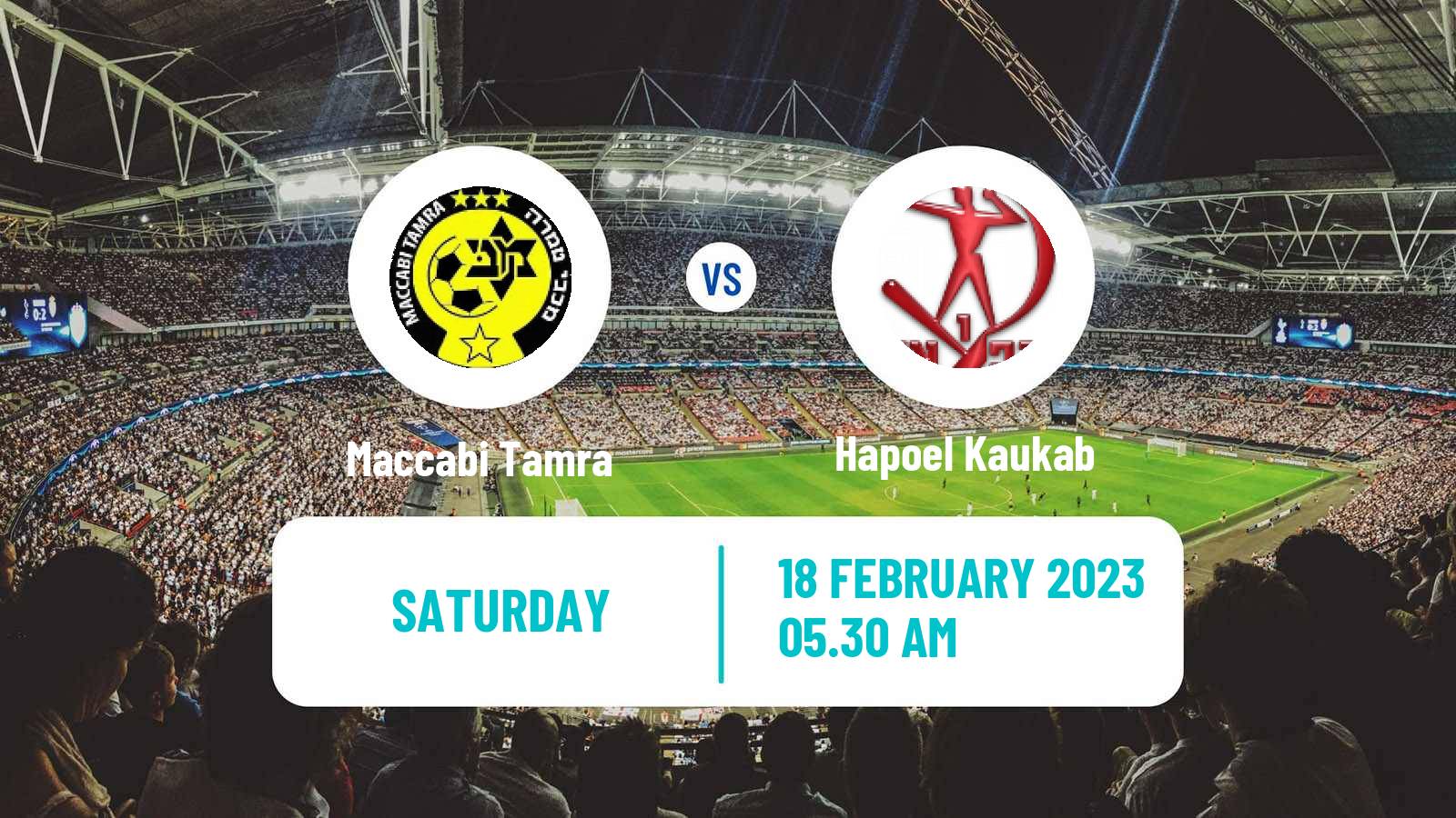 Soccer Israeli Liga Alef North Maccabi Tamra - Hapoel Kaukab