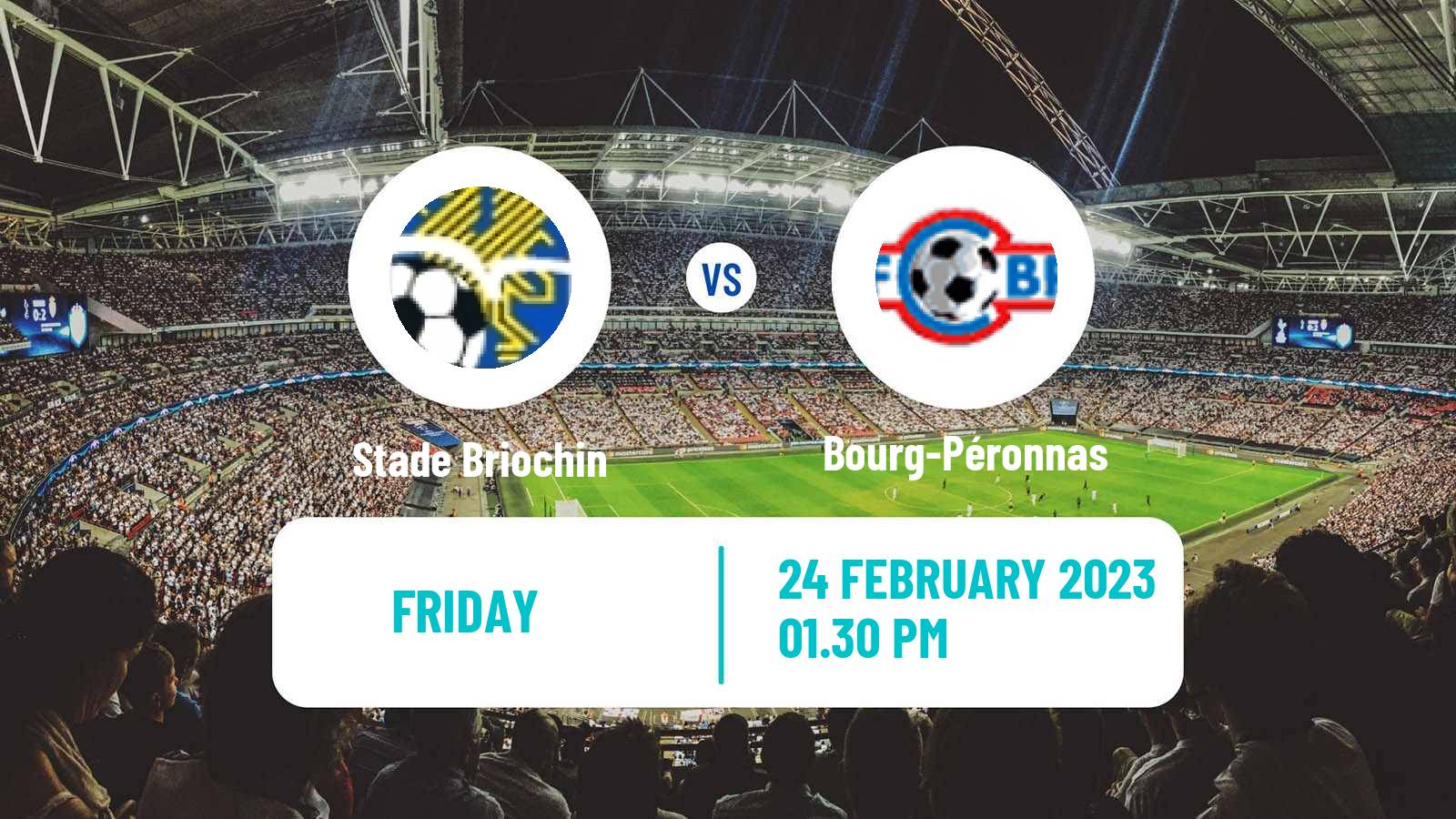 Soccer French National League Stade Briochin - Bourg-Péronnas