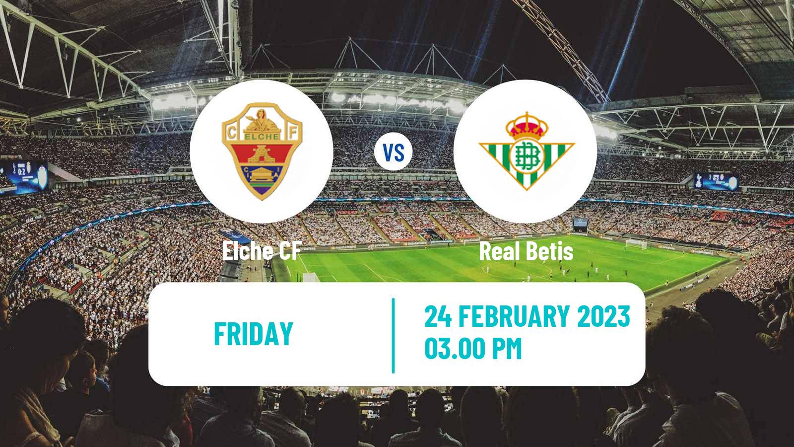 Soccer Spanish LaLiga Elche - Betis