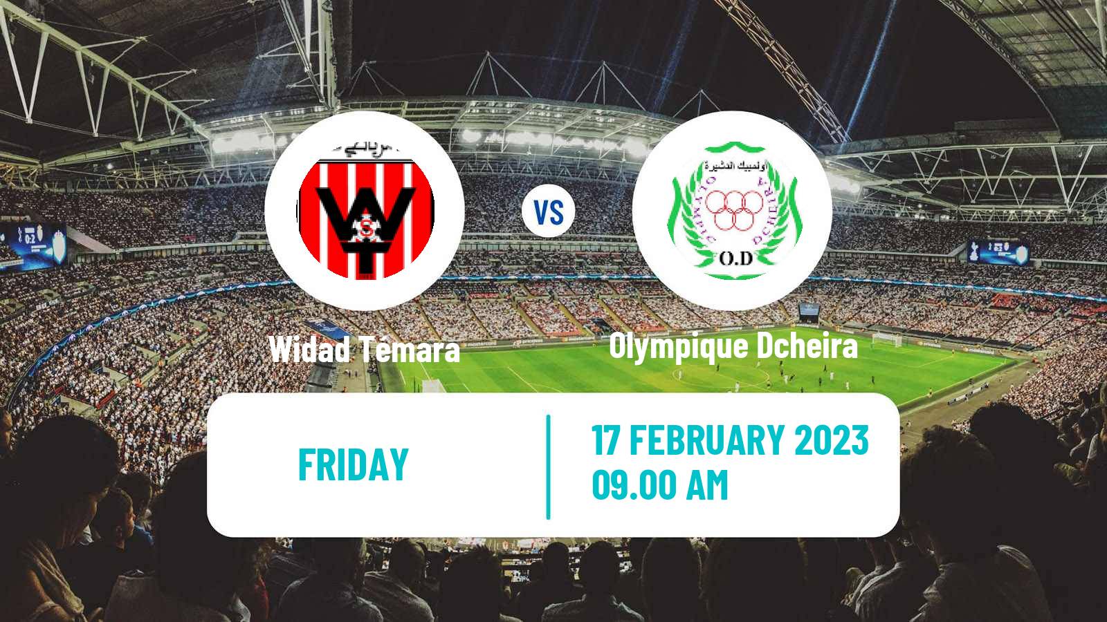 Soccer Moroccan Botola 2 Widad Témara - Olympique Dcheira