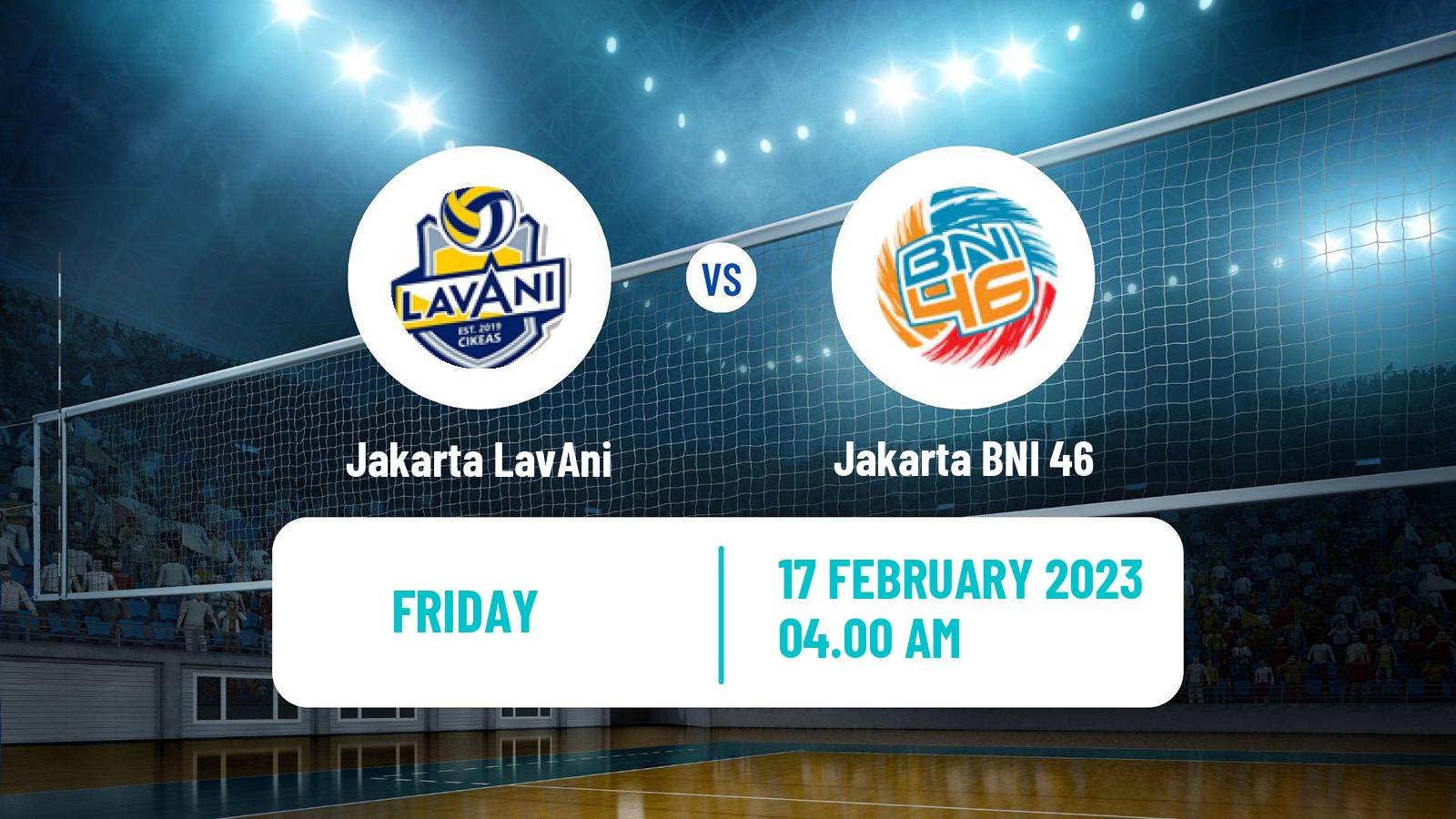 Volleyball Indonesian Proliga Volleyball Jakarta LavAni - Jakarta BNI 46
