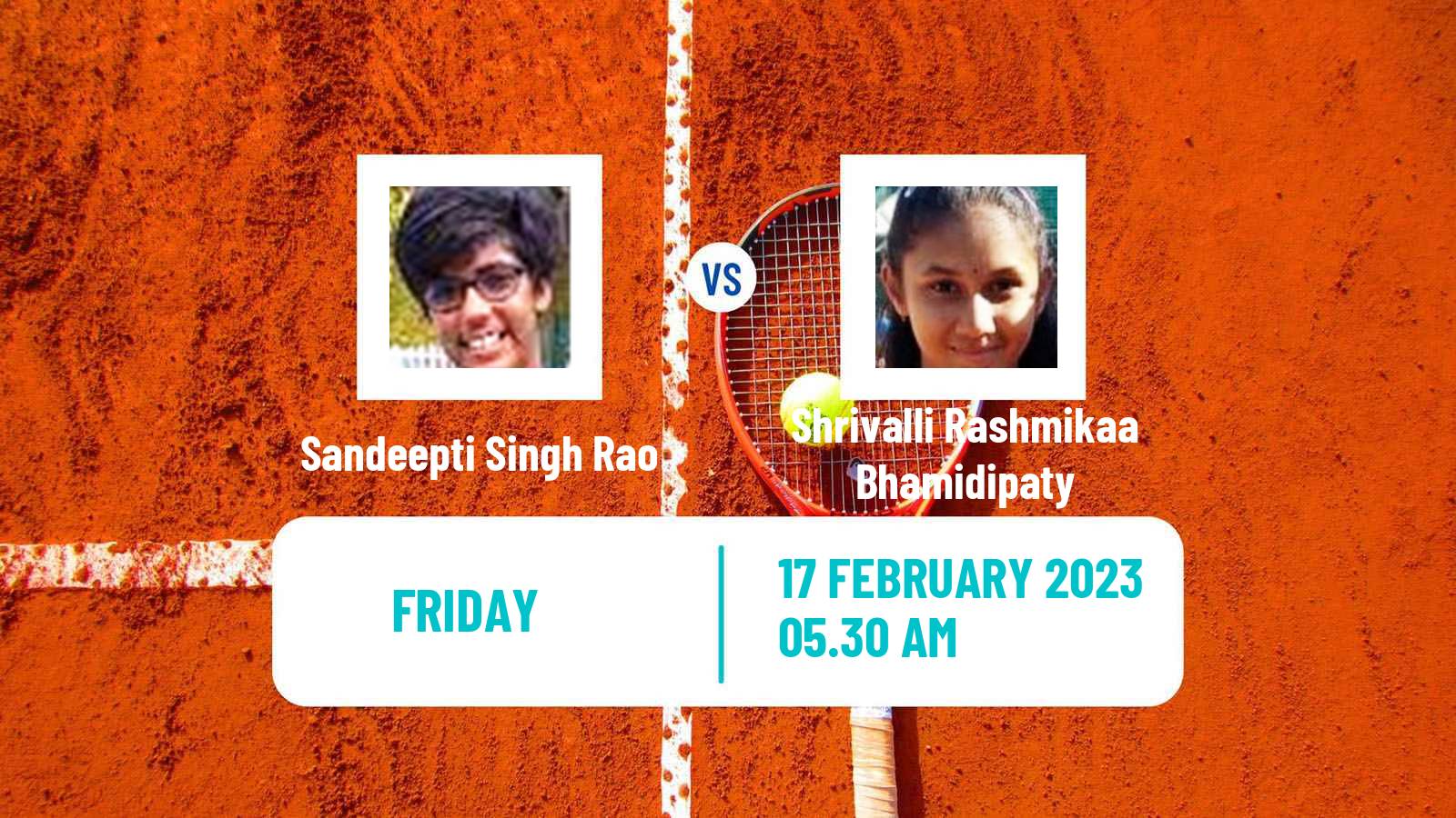 Tennis ITF Tournaments Sandeepti Singh Rao - Shrivalli Rashmikaa Bhamidipaty