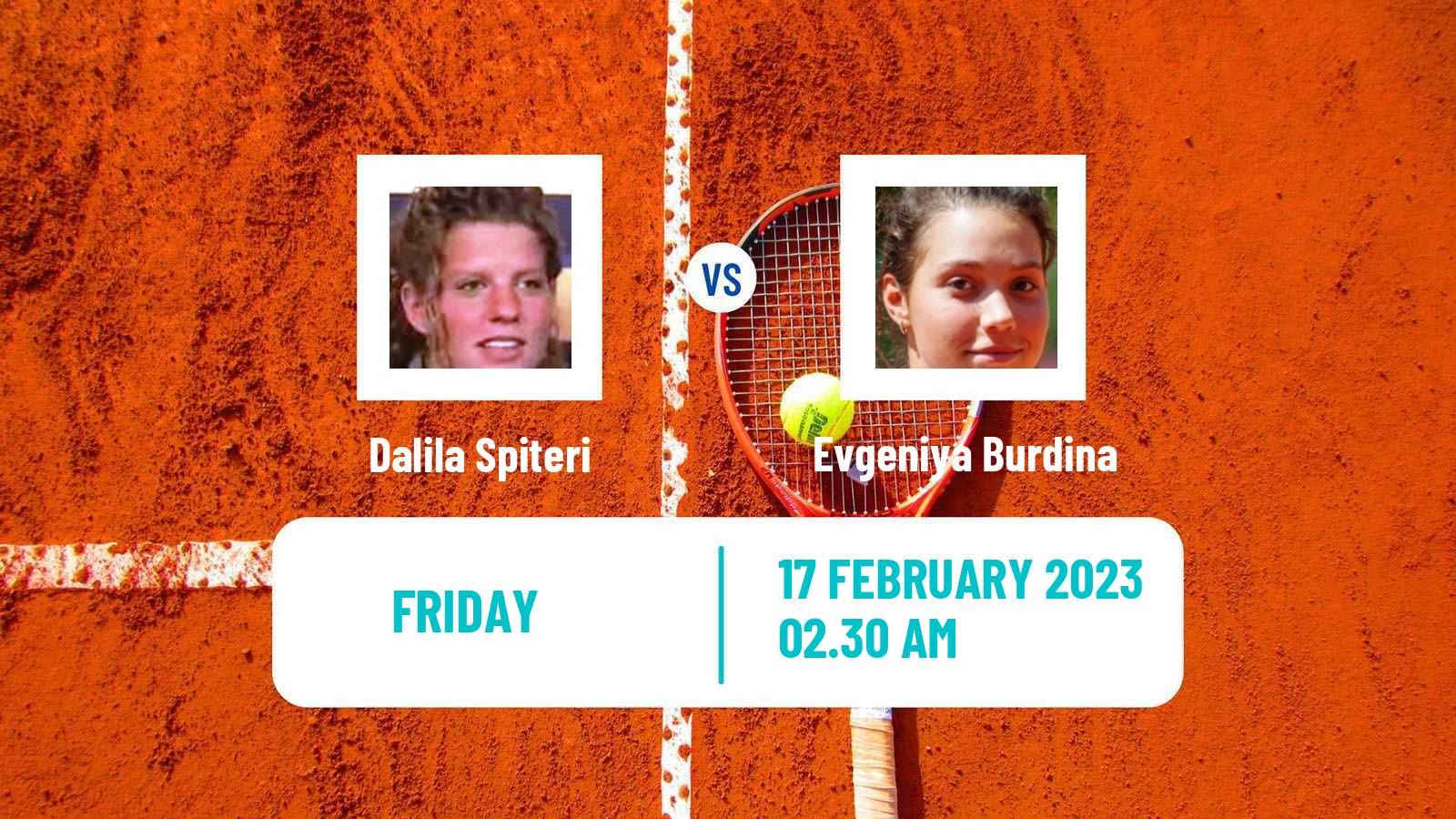 Tennis ITF Tournaments Dalila Spiteri - Evgeniya Burdina