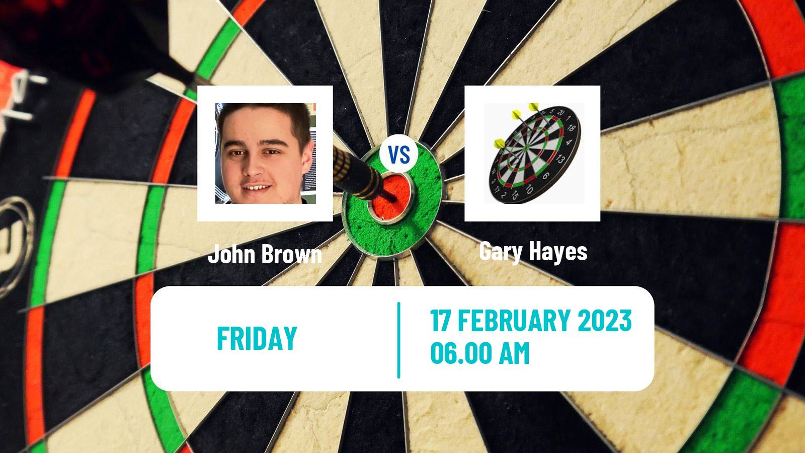 Darts Darts John Brown - Gary Hayes