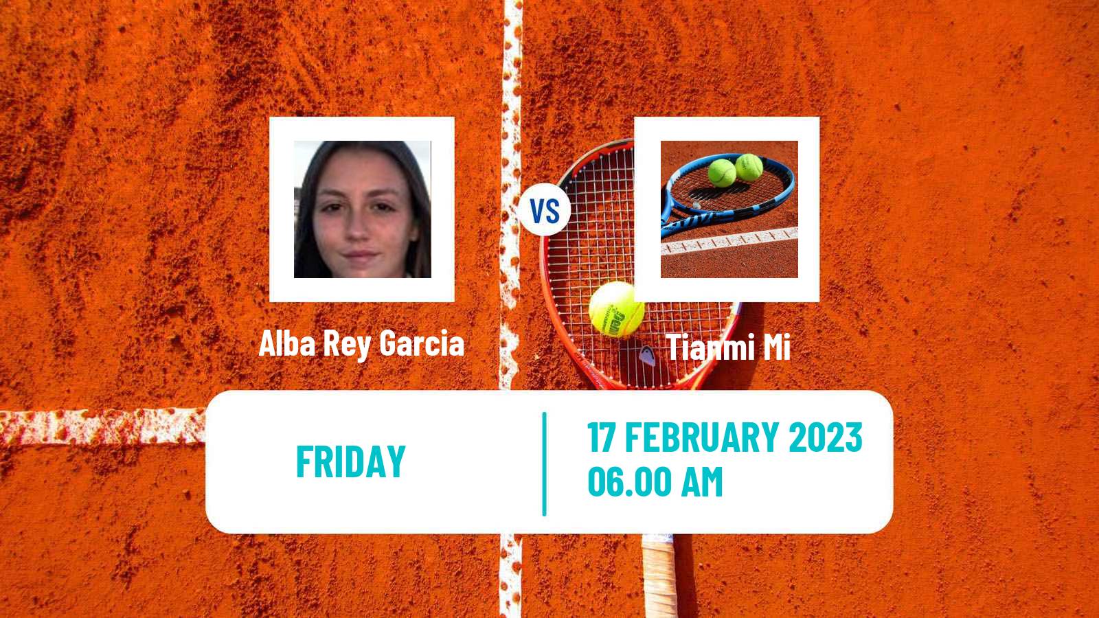 Tennis ITF Tournaments Alba Rey Garcia - Tianmi Mi