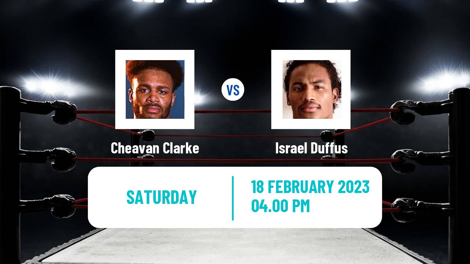 Boxing Boxing Cheavan Clarke - Israel Duffus