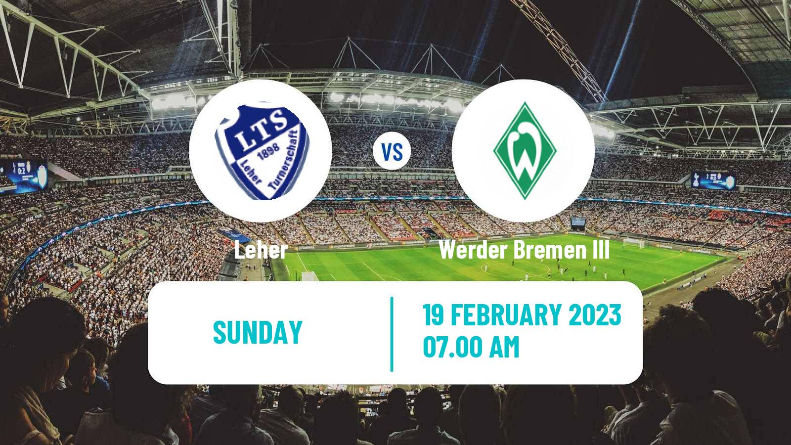 Soccer German Oberliga Bremen Leher - Werder Bremen III