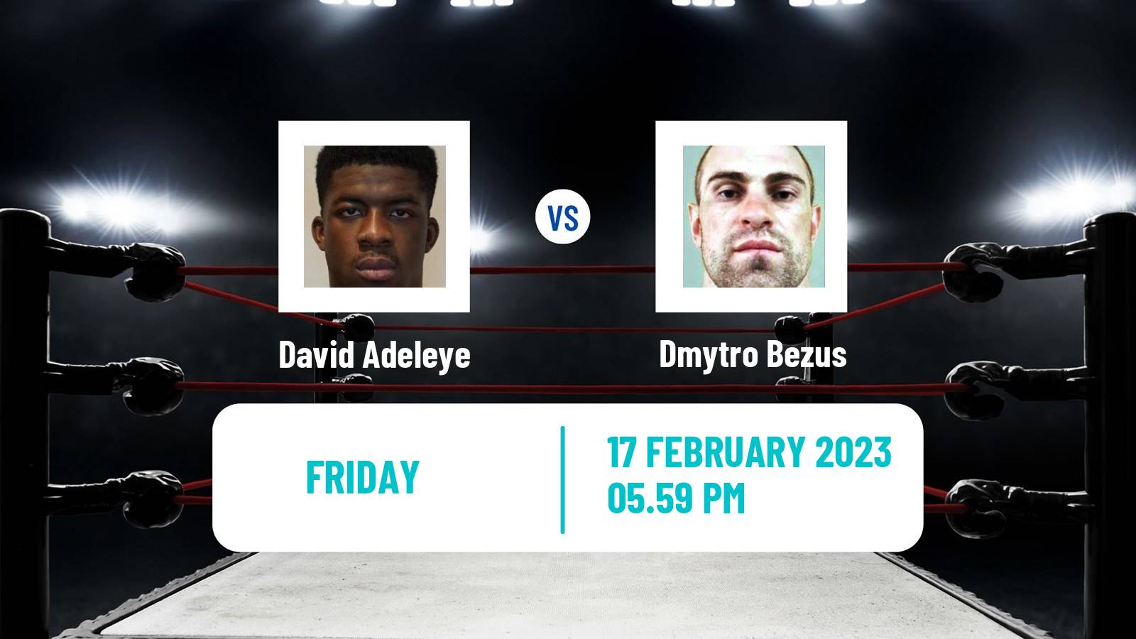 Boxing Boxing David Adeleye - Dmytro Bezus