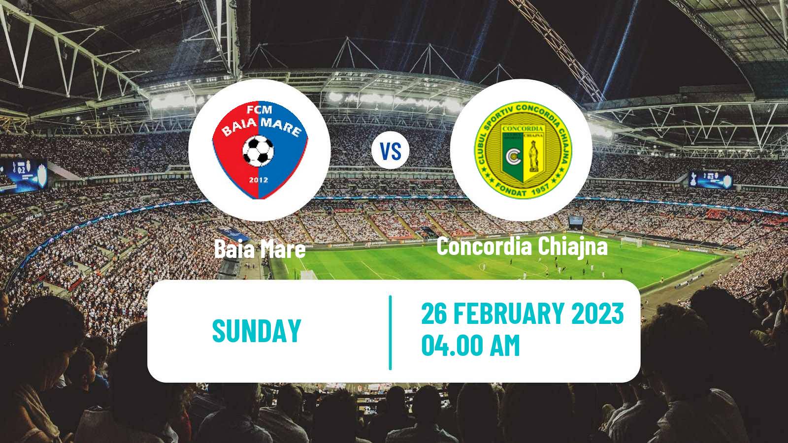 Soccer Romanian Division 2 Baia Mare - Concordia Chiajna