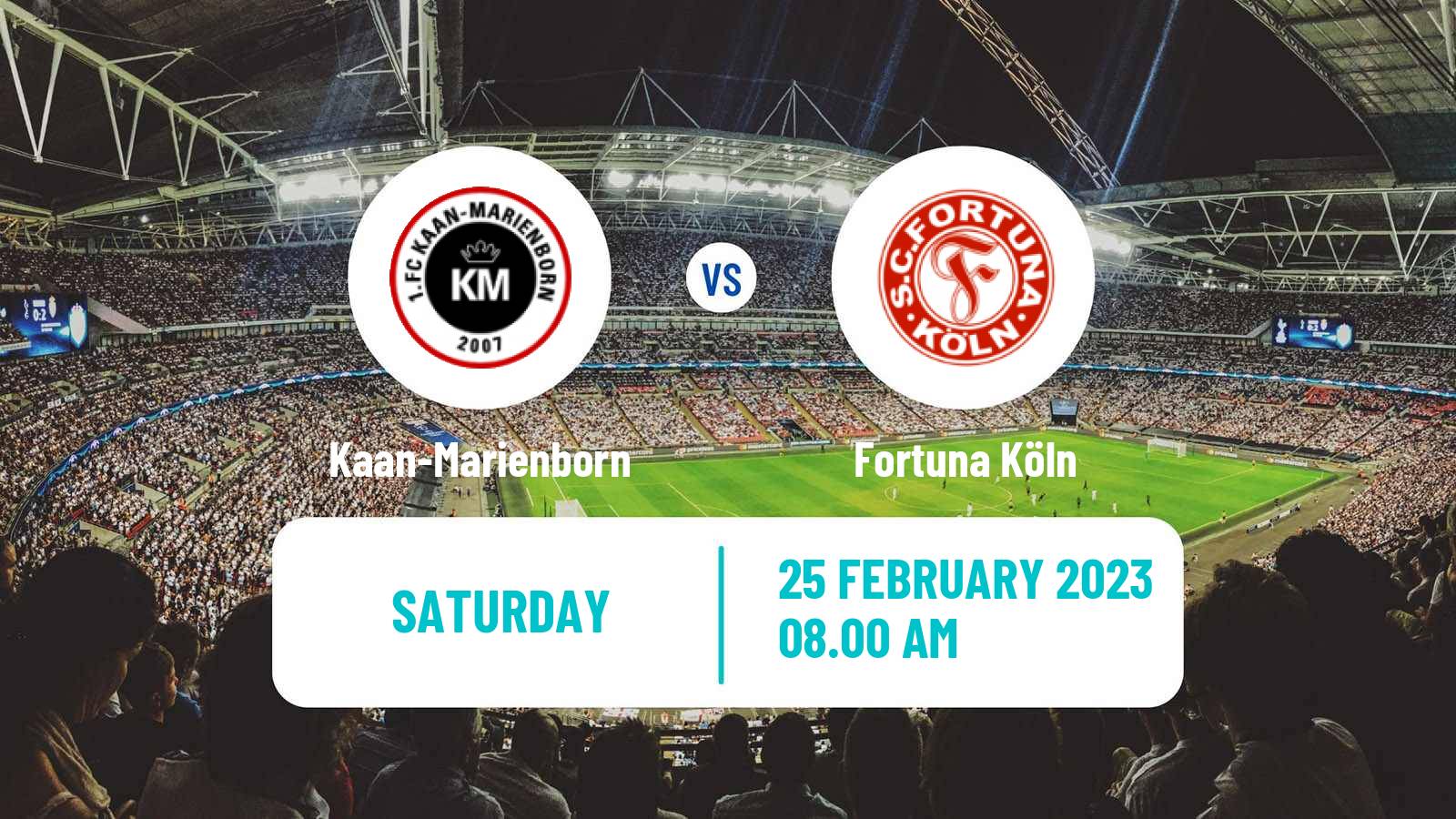 Soccer German Regionalliga West Kaan-Marienborn - Fortuna Köln