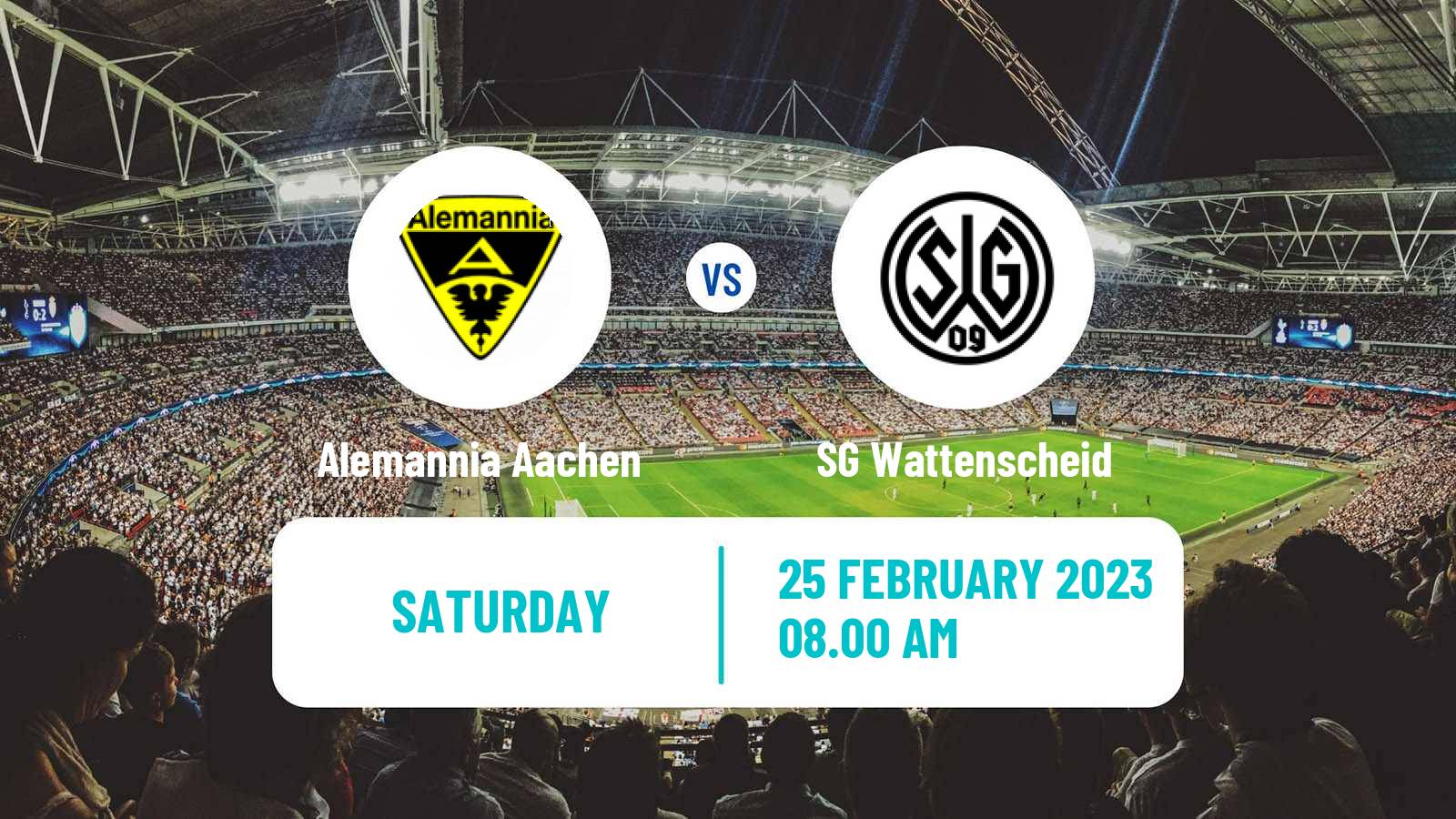 Soccer German Regionalliga West Alemannia Aachen - SG Wattenscheid