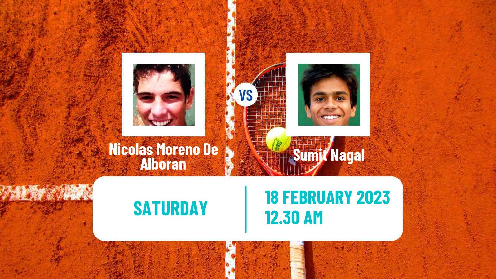 Tennis ATP Challenger Nicolas Moreno De Alboran - Sumit Nagal