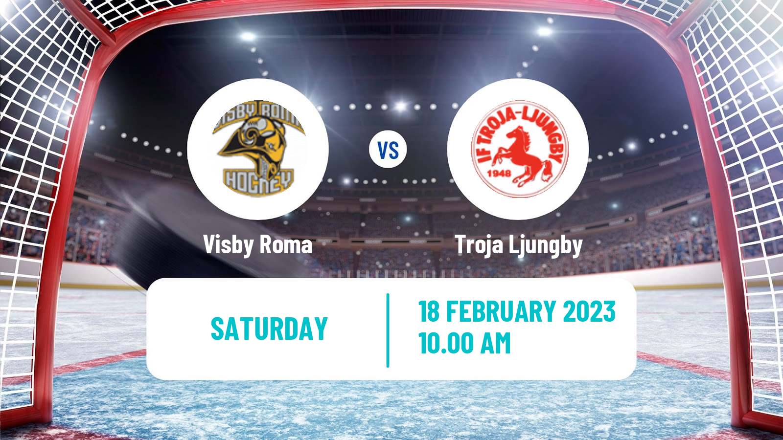 Hockey Swedish Hockey AllEttan Södra Visby Roma - Troja Ljungby