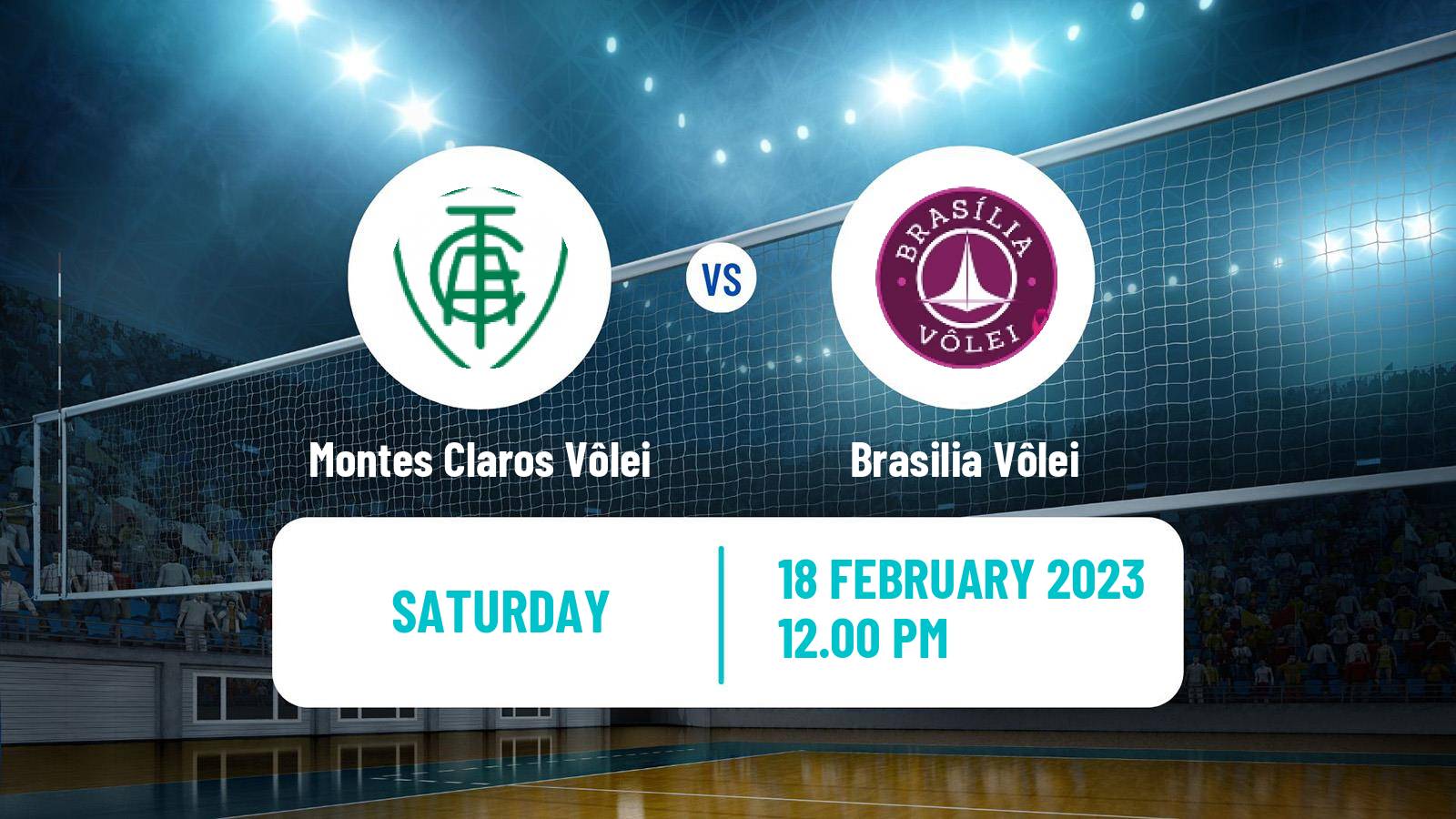Volleyball Brazilian SuperLiga Volleyball Montes Claros Vôlei - Brasilia Vôlei