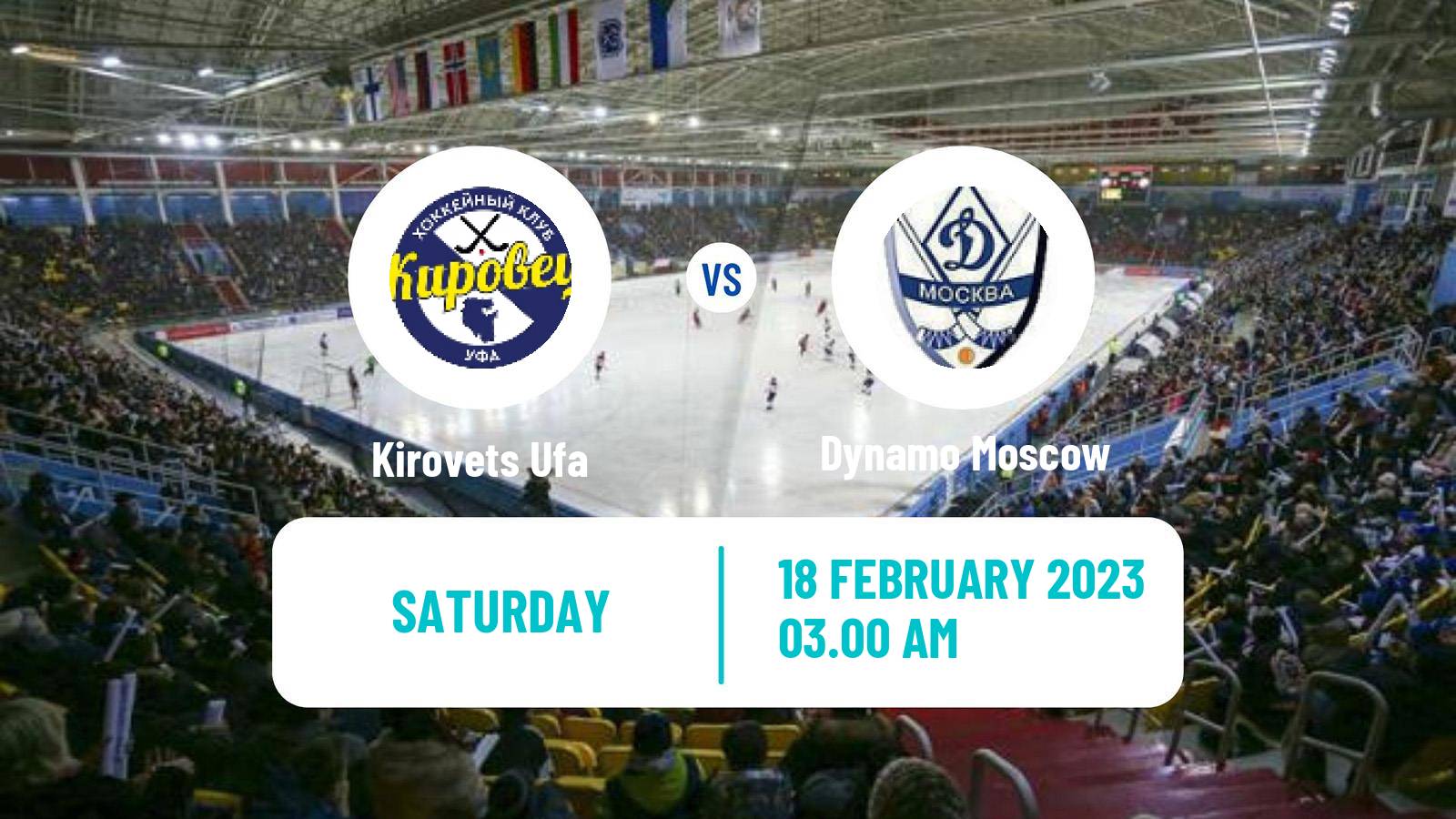 Bandy Russian Super League Bandy Kirovets Ufa - Dynamo Moscow