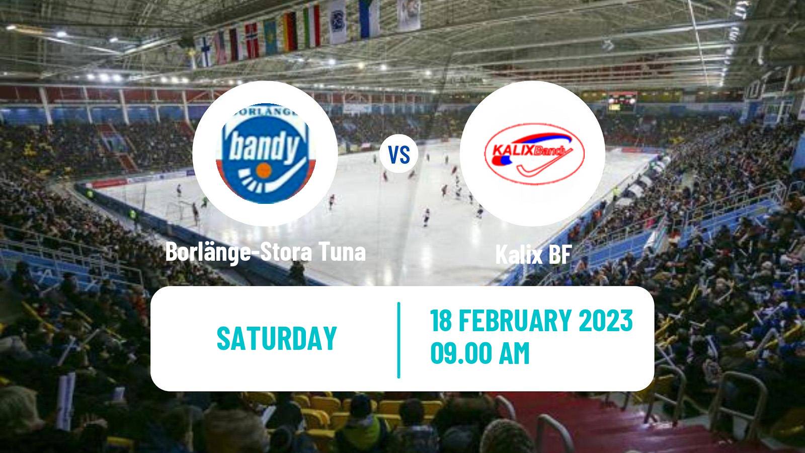 Bandy Swedish Allsvenskan Bandy Borlänge-Stora Tuna - Kalix BF