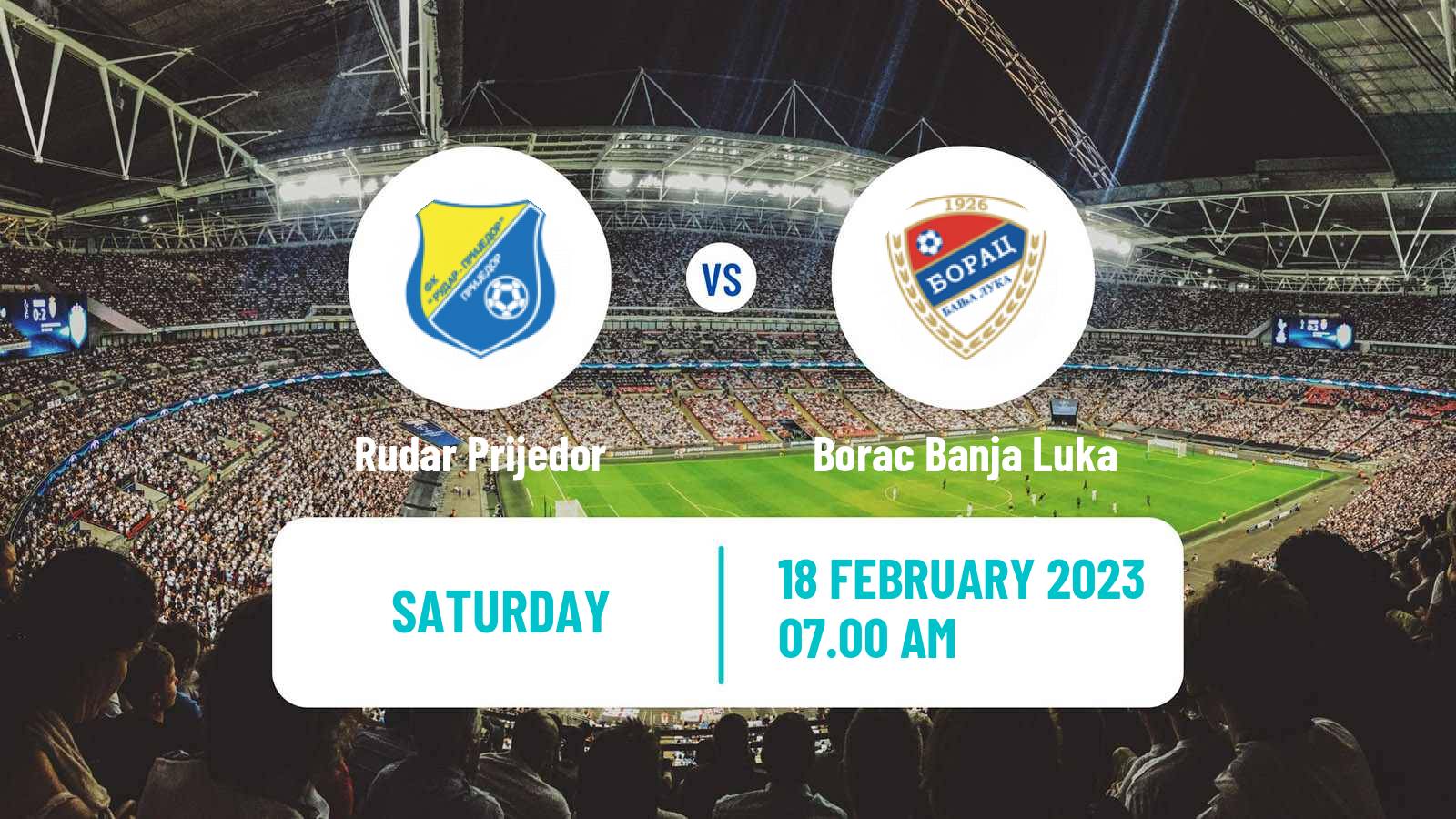 Soccer Bosnian Cup Rudar Prijedor - Borac Banja Luka