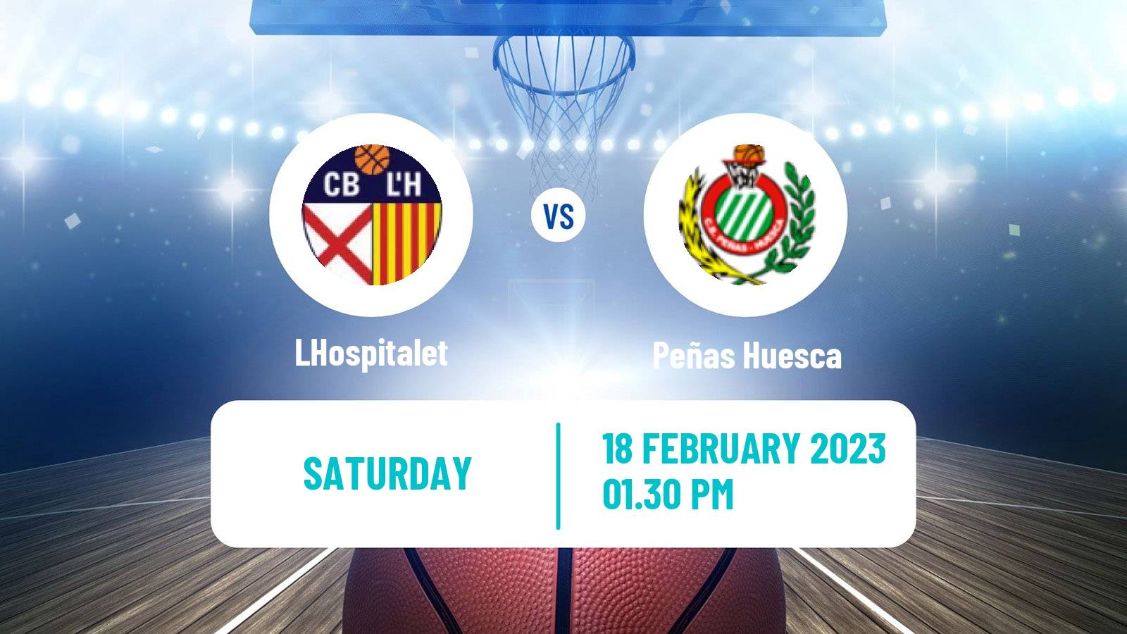 Basketball Spanish LEB Plata LHospitalet - Peñas Huesca