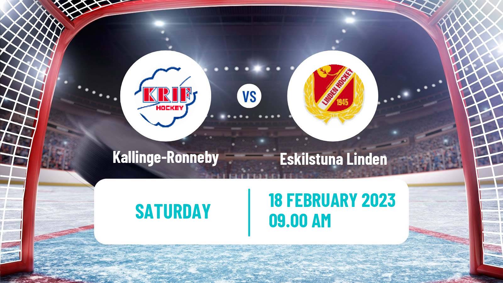 Hockey Swedish HockeyEttan Sodra Var Kallinge-Ronneby - Eskilstuna Linden