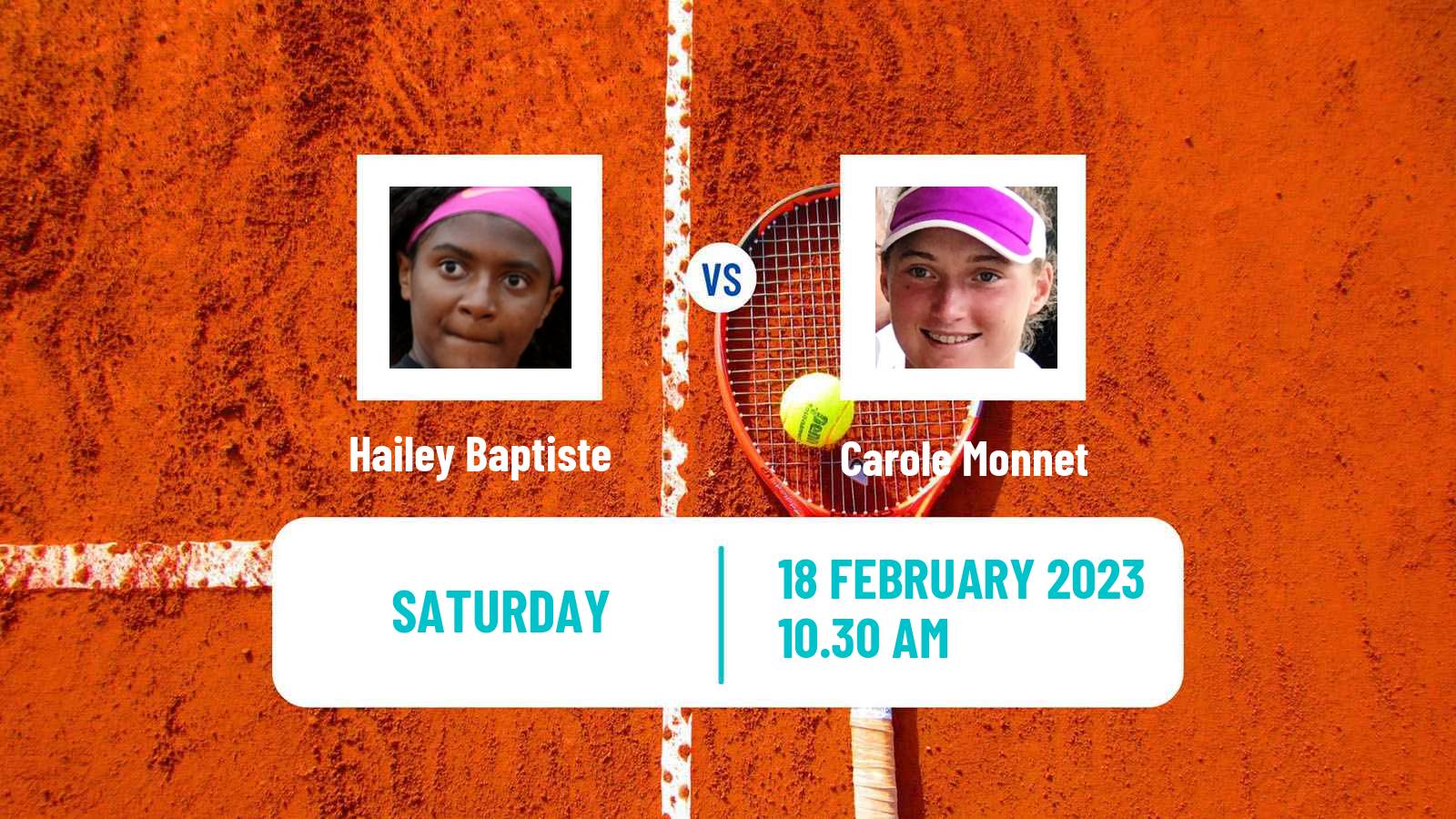 Tennis ITF Tournaments Hailey Baptiste - Carole Monnet