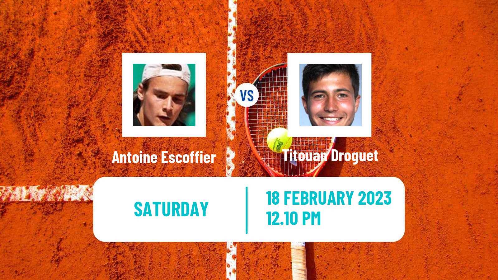 Tennis ATP Challenger Antoine Escoffier - Titouan Droguet