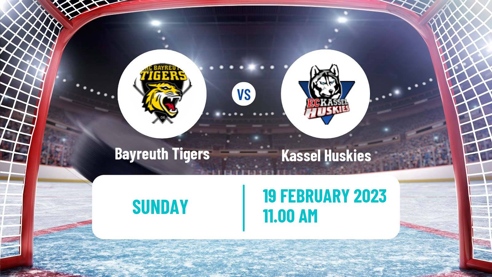 Hockey German DEL2 Bayreuth Tigers - Kassel Huskies