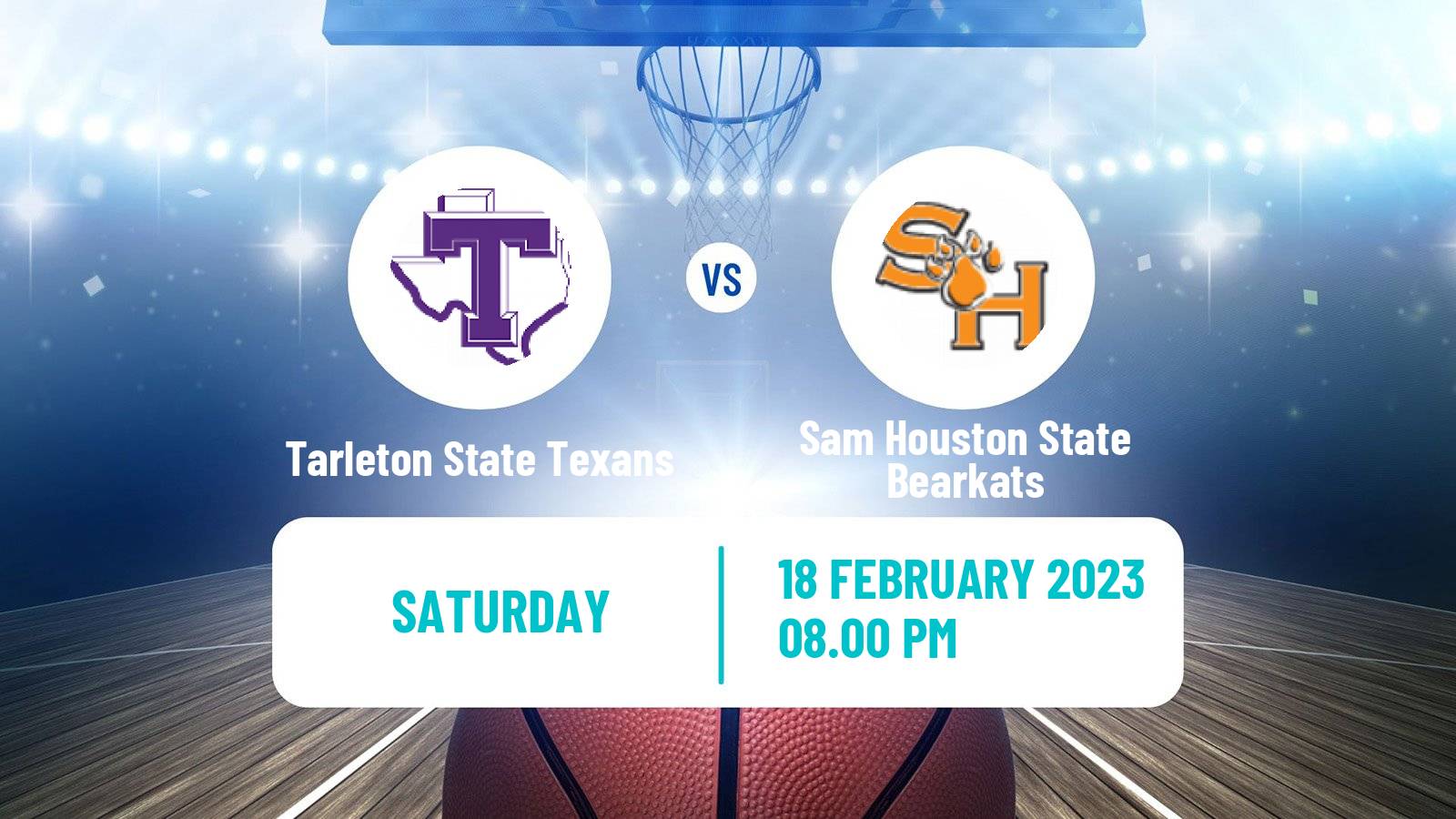 Basketball NCAA College Basketball Tarleton State Texans - Sam Houston State Bearkats