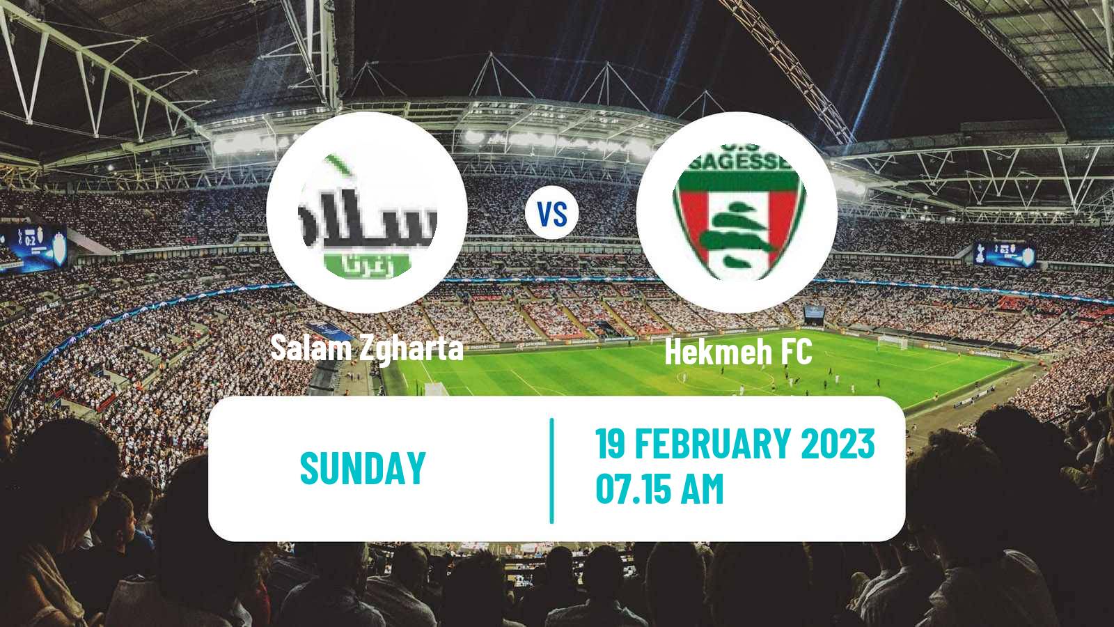 Soccer Lebanese Premier League Salam Zgharta - Hekmeh