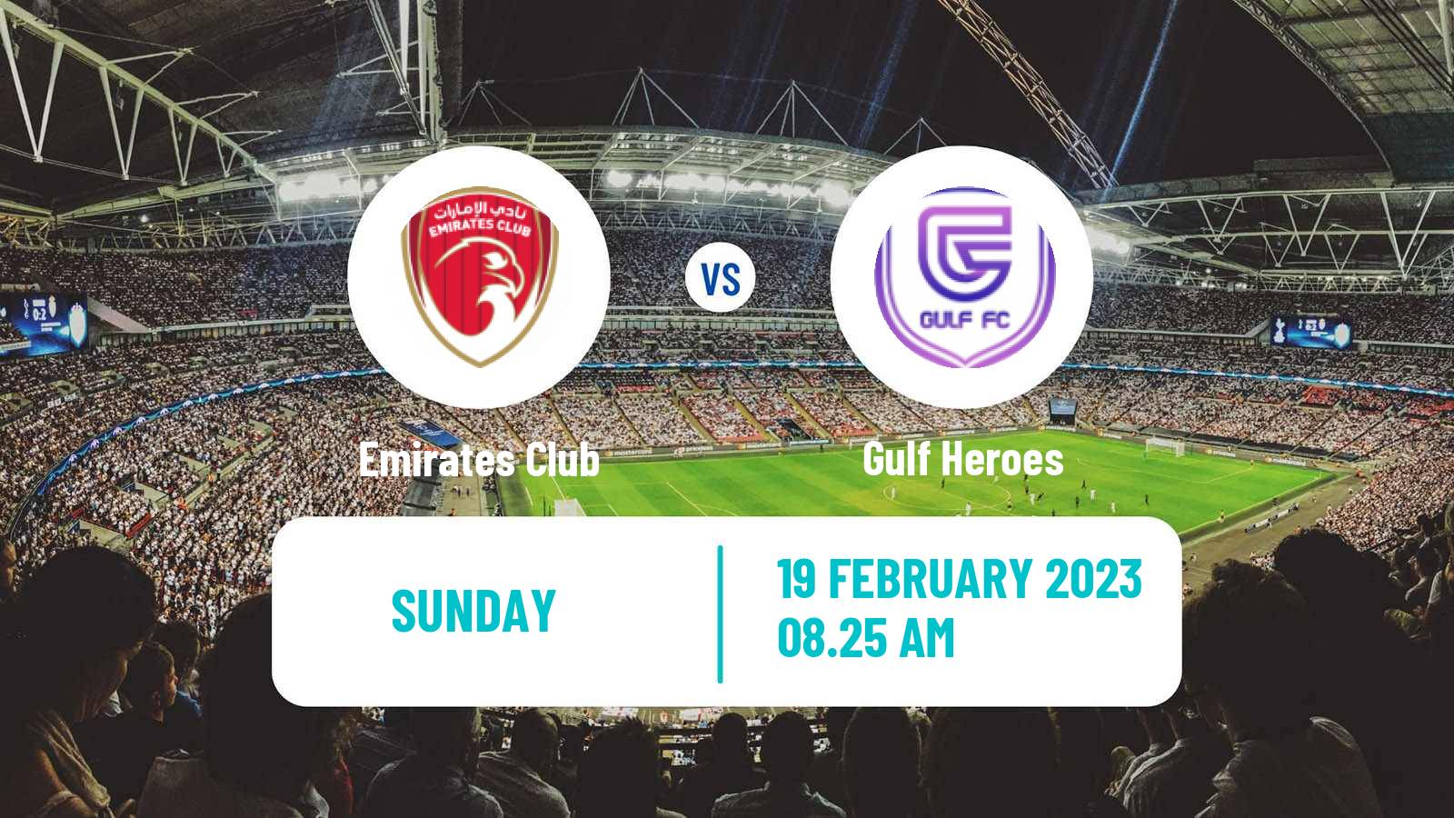 Soccer UAE Division 1 Emirates Club - Gulf Heroes