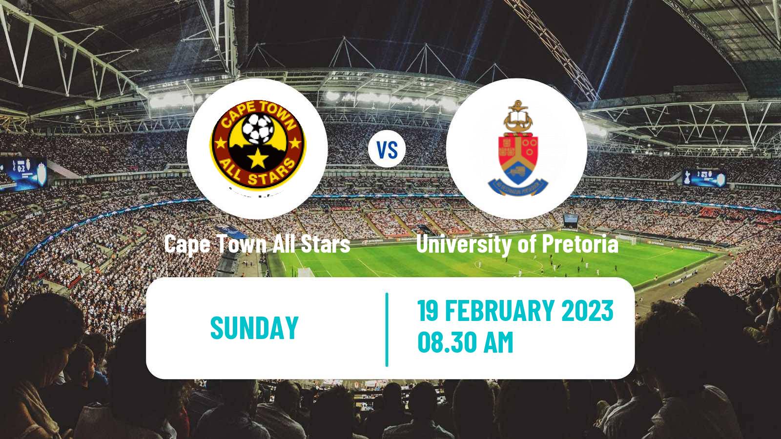 Soccer South African First Division Cape Town All Stars - University of Pretoria