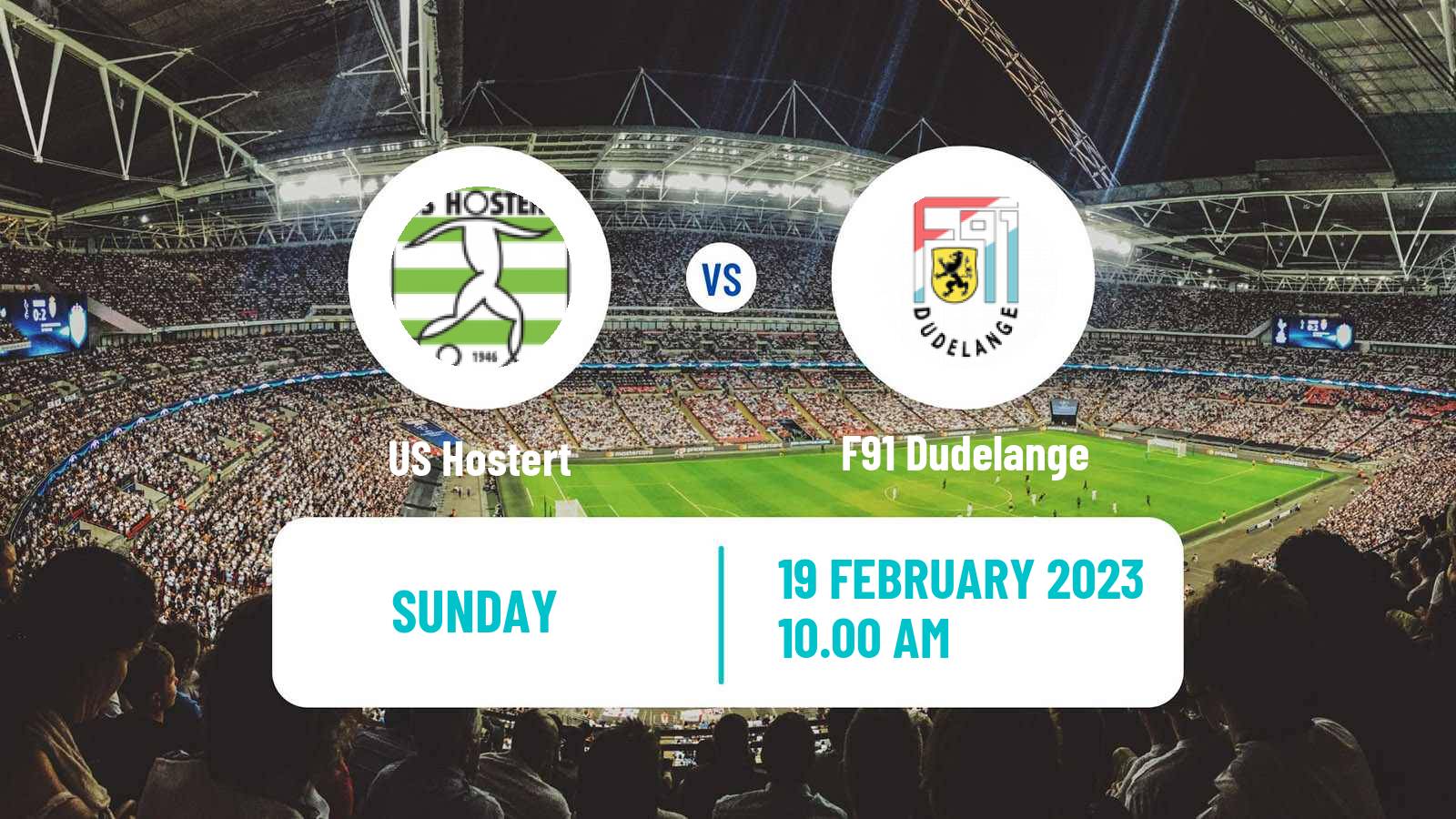 Soccer Luxembourg National Division Hostert - F91 Dudelange